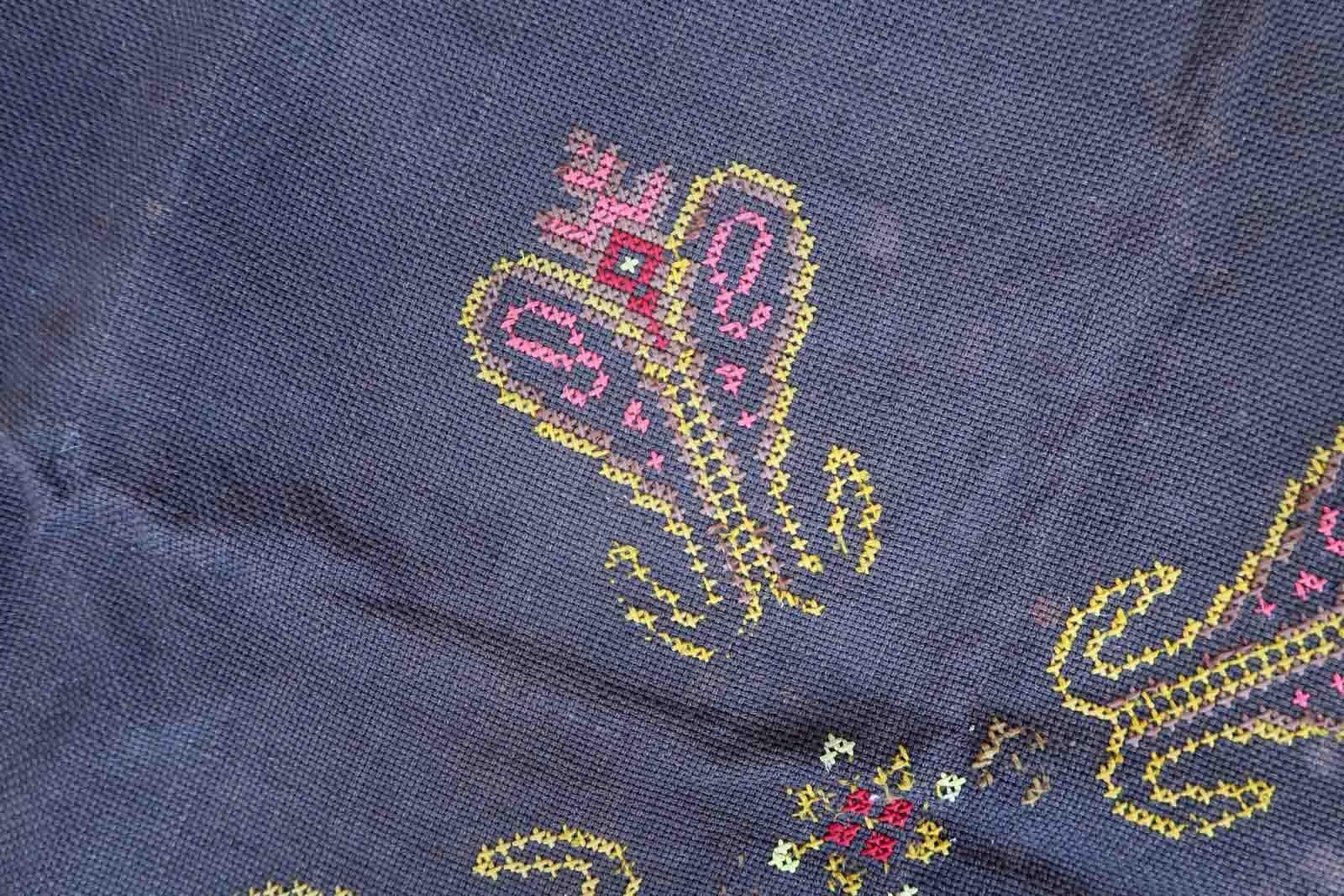 Handgefertigter portugiesischer Vintage-Wandteppich, 1960er Jahre, 1c937 im Angebot 1