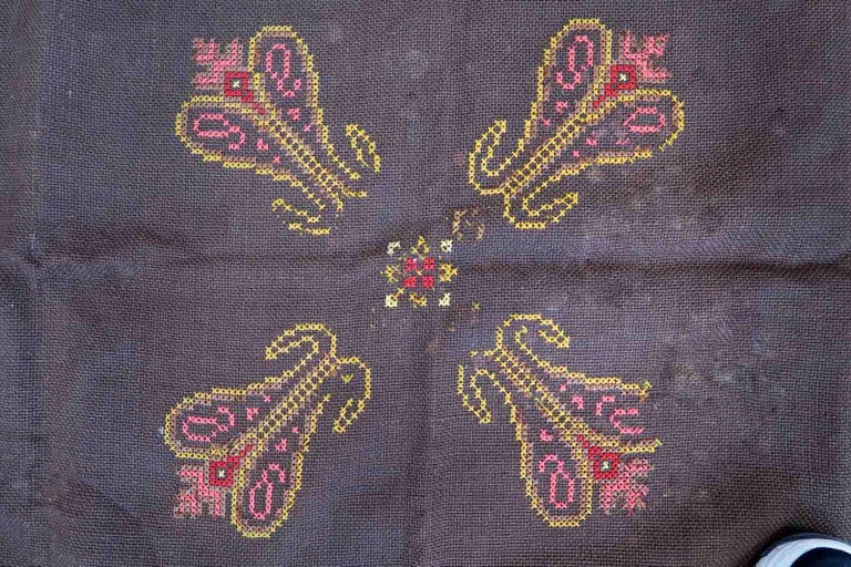 Handmade Vintage Portuguese Tapestry, 1960s, 1c937 For Sale at 1stDibs