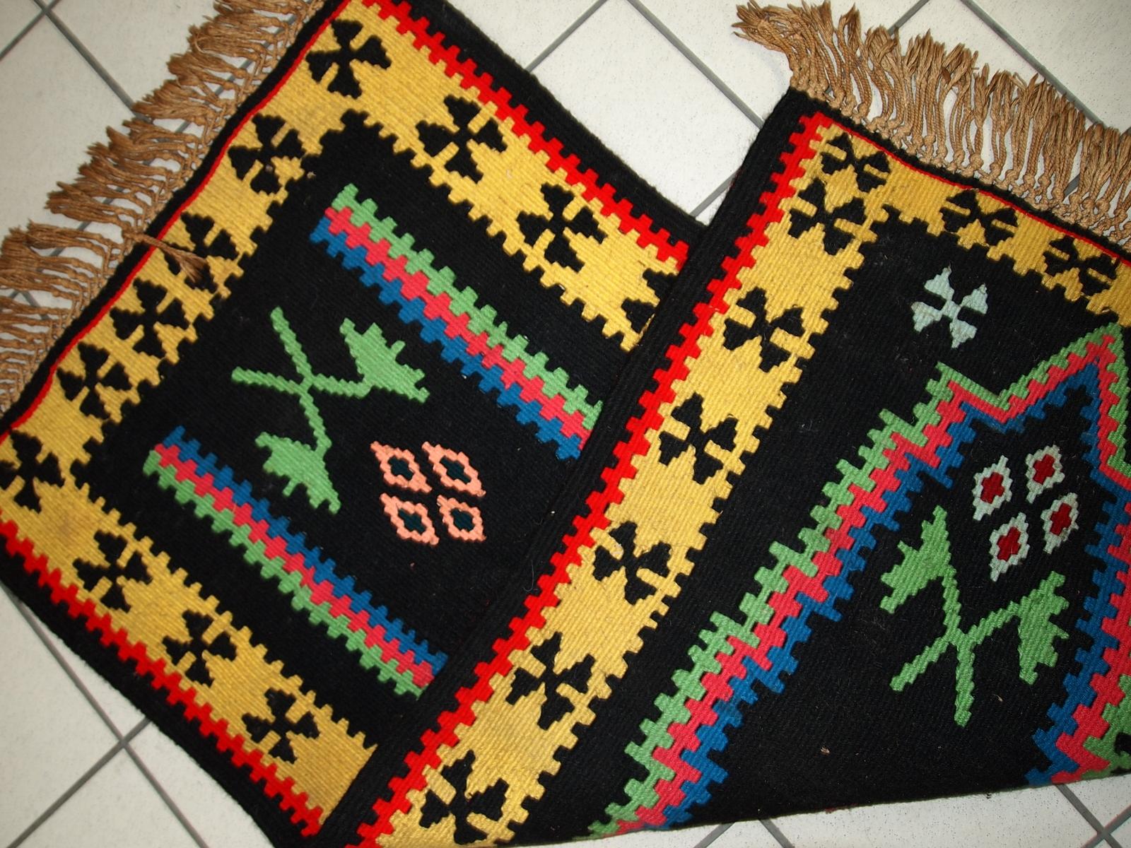 Late 20th Century Handmade Vintage Prayer Turkish Anatolian Kilim, 1970s, 1C711 For Sale