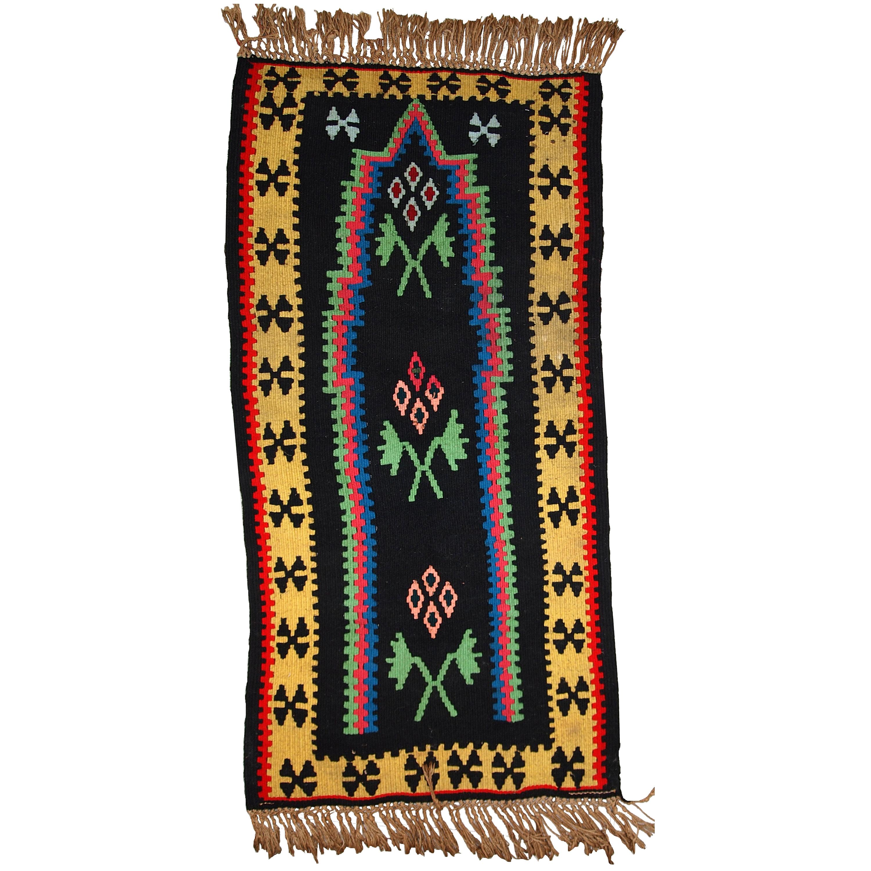 Handmade Vintage Prayer Turkish Anatolian Kilim, 1970s, 1C711