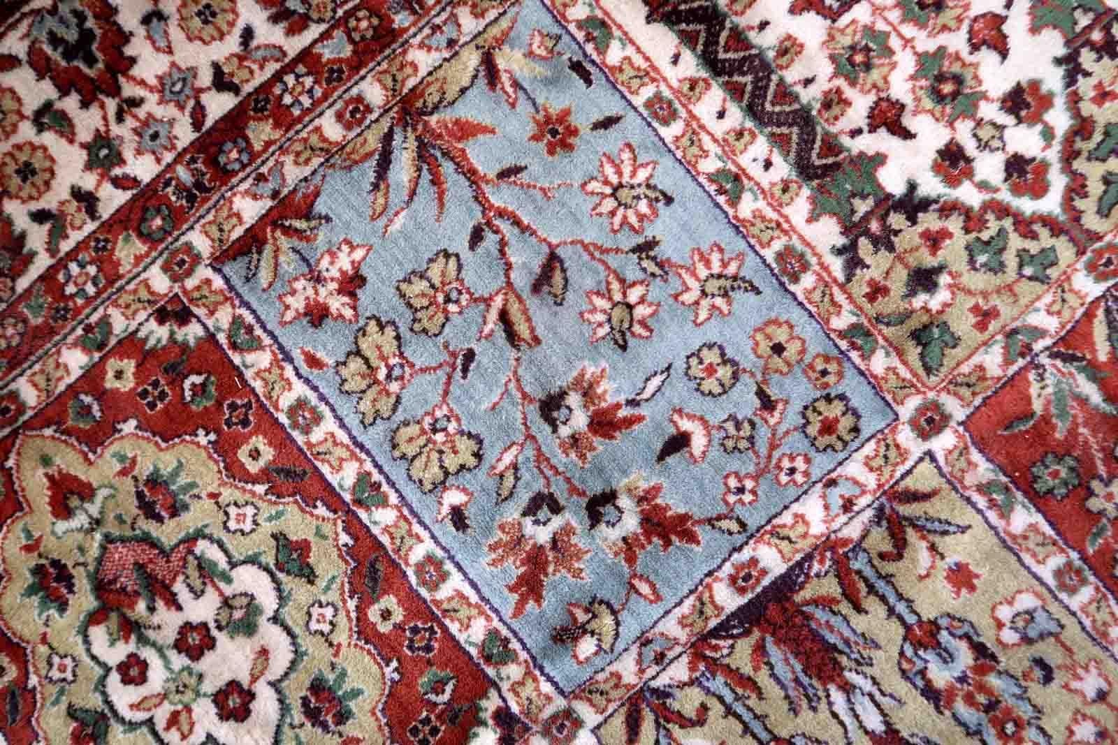 Handmade Vintage Qum Style Rug, 1970s, 1c927 For Sale 4