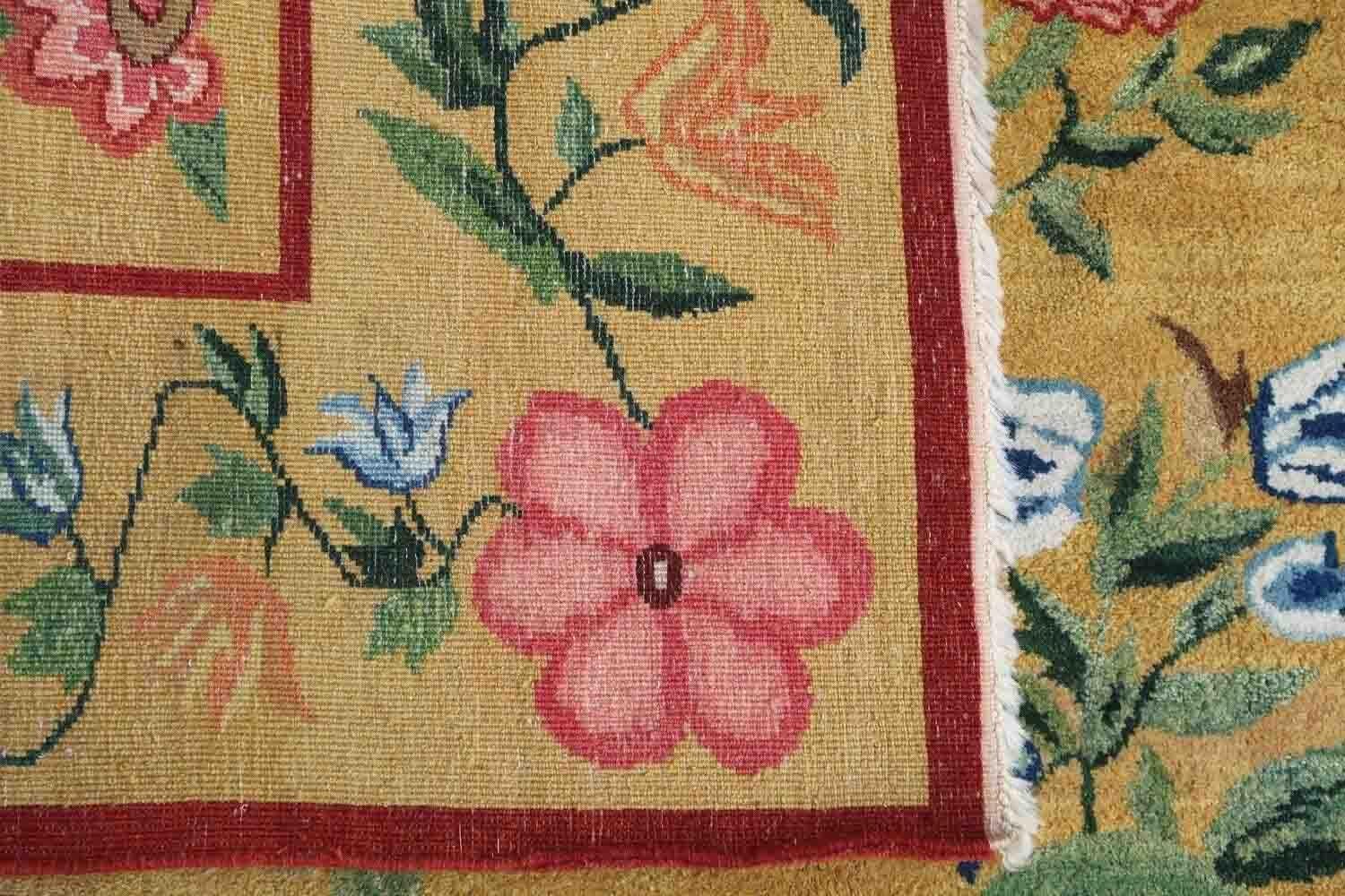 Handgefertigter rumänischer bessarabischer Vintage-Teppich, 1950er Jahre, 1P105 im Angebot 1