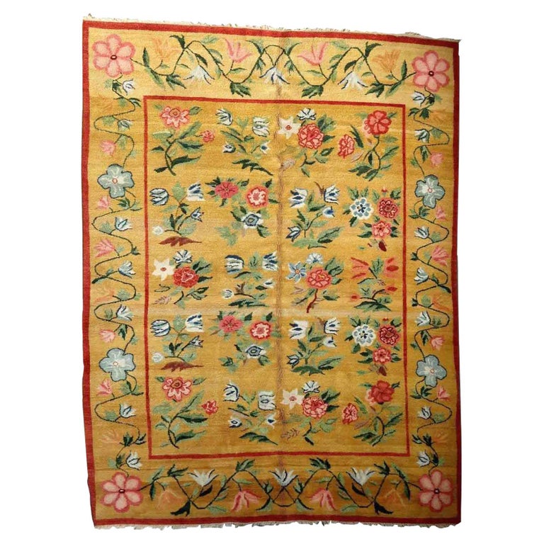 Handmade Vintage Romanian Bessarabian Rug, 1950s, 1P105 For Sale at 1stDibs