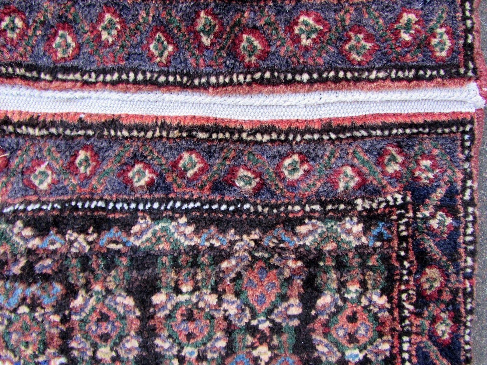 Wool Handmade Vintage Senneh Style Runner, 1950s, 1Q0209