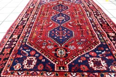 Handmade Vintage Shiraz Style Rug, 1970s, 1C1018