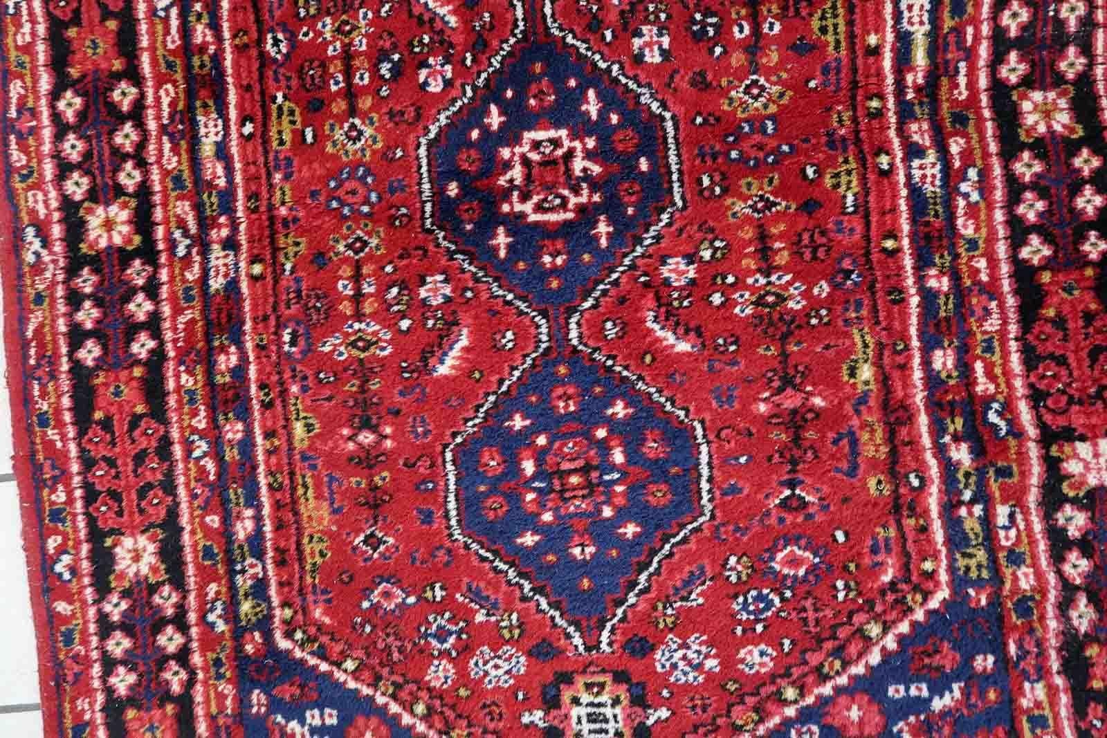 Handgefertigter Vintage-Teppich im Shiraz-Stil, 1970er Jahre, 1C1018 (Wolle) im Angebot