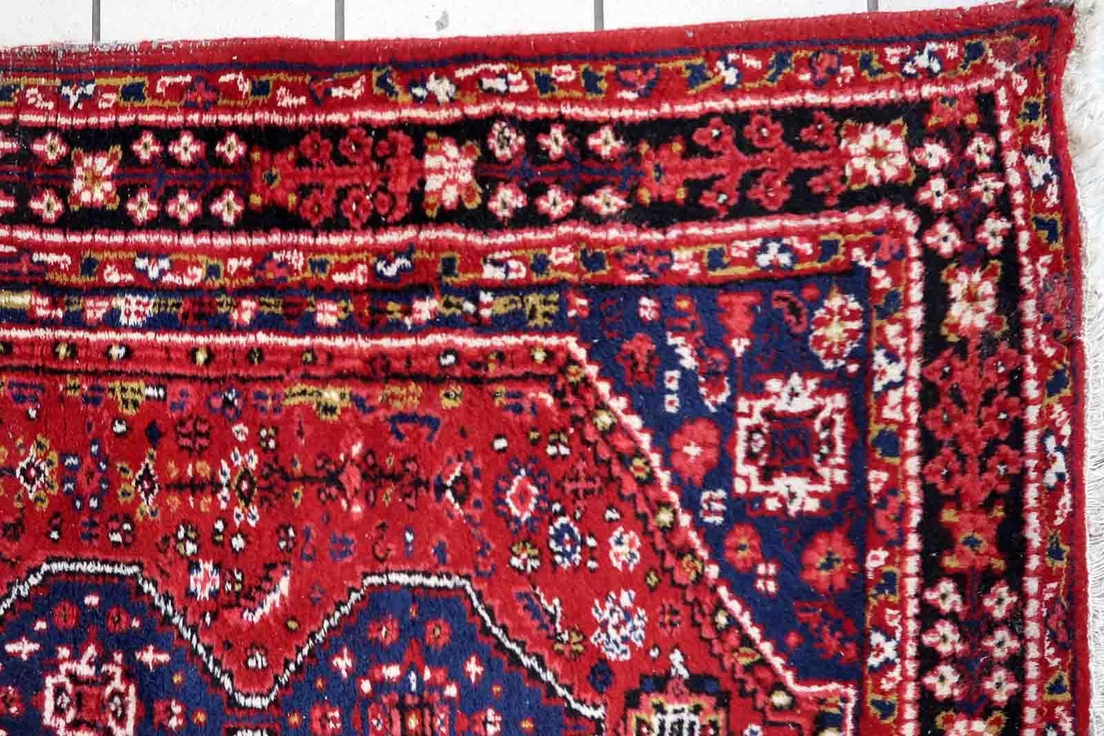 Handgefertigter Vintage-Teppich im Shiraz-Stil, 1970er Jahre, 1C1018 im Angebot 2
