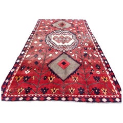 Handmade Vintage Shiraz Style Rug, 1970s, 1Q0035