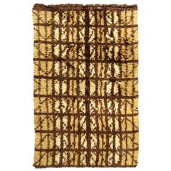 Handmade Vintage Swedish Rya Rug, 1950s, 1B598