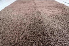 Handmade Vintage Swedish Shag Rug, 1970s, 1C958