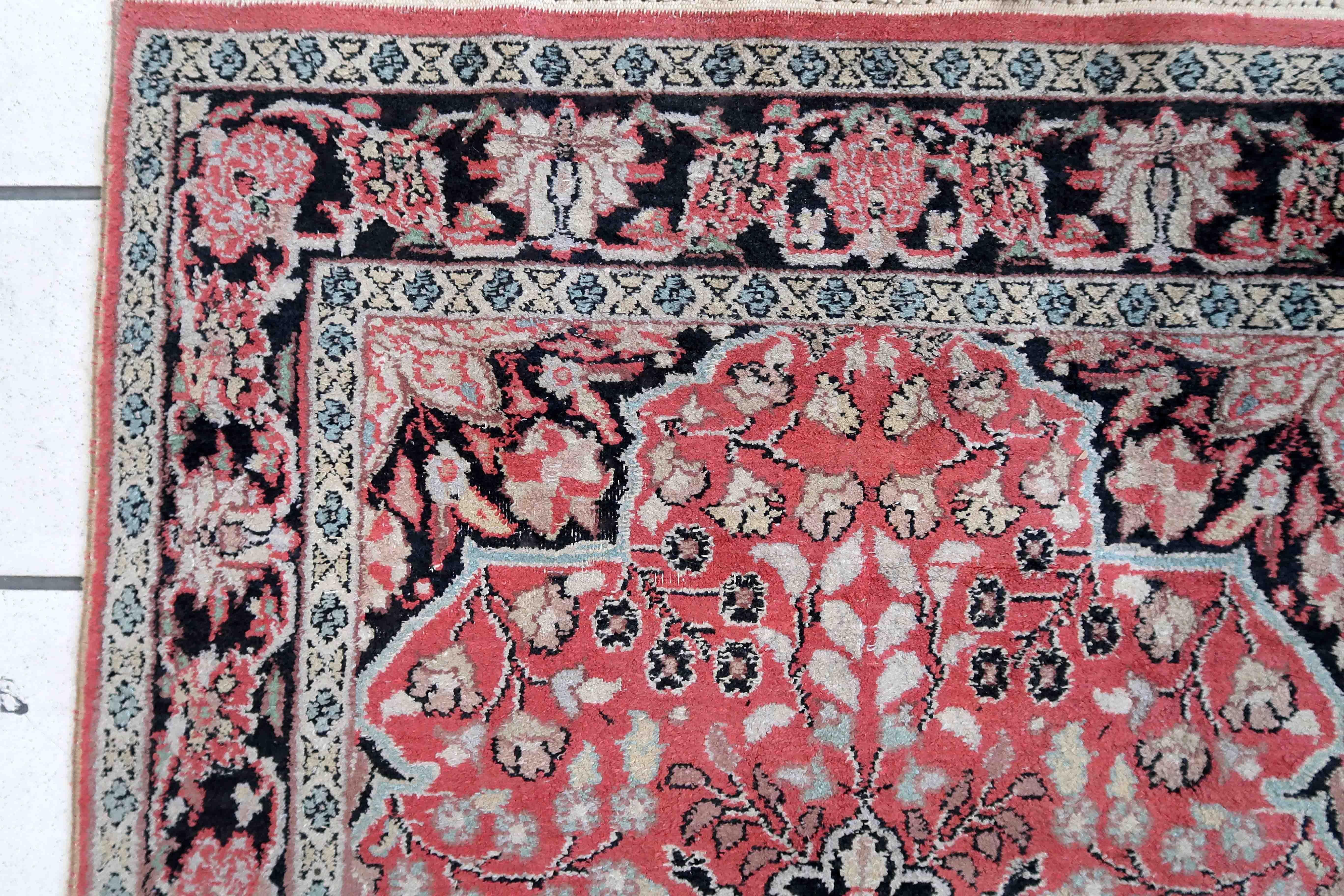 Handgefertigter Vintage-Tabriz-Kaschmir-Teppich, 1960er Jahre, 1C932 im Angebot 3