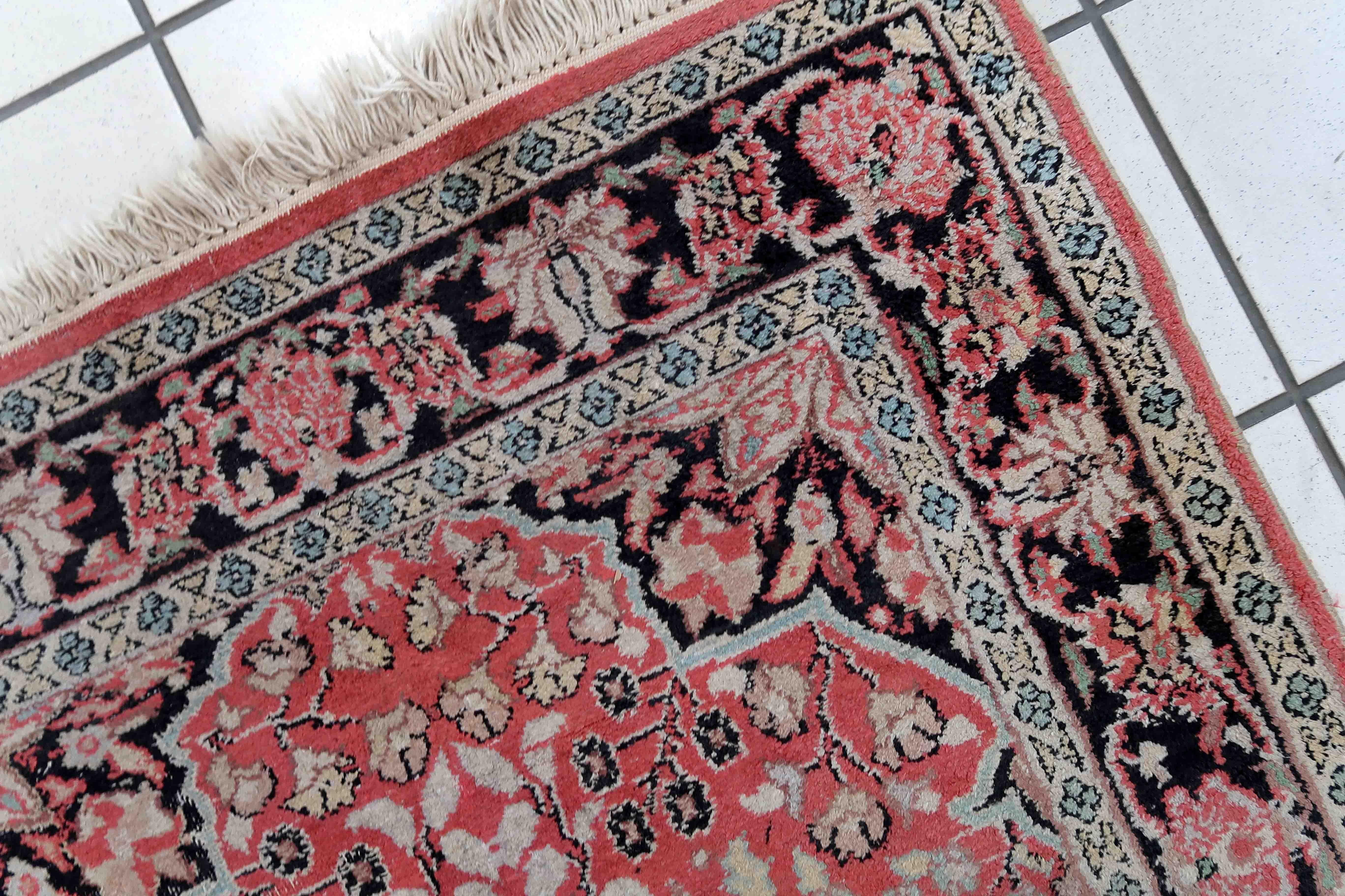 Handgefertigter Vintage-Tabriz-Kaschmir-Teppich, 1960er Jahre, 1C932 im Angebot 4