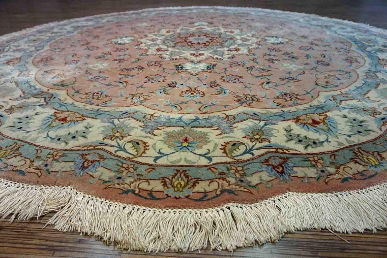 Handgefertigter Vintage-Tabriz-Teppich 1970er Jahre, 1D29 im Angebot 4