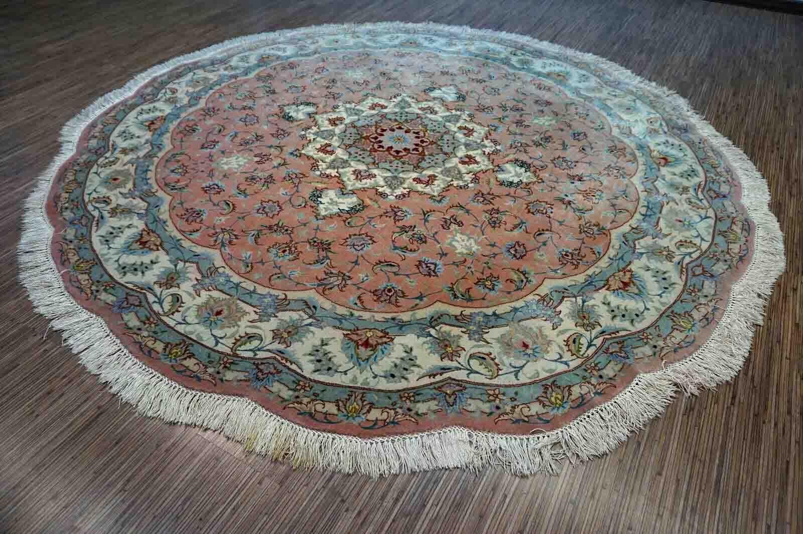 Handgefertigter Vintage-Tabriz-Teppich 1970er Jahre, 1D29 im Angebot 5