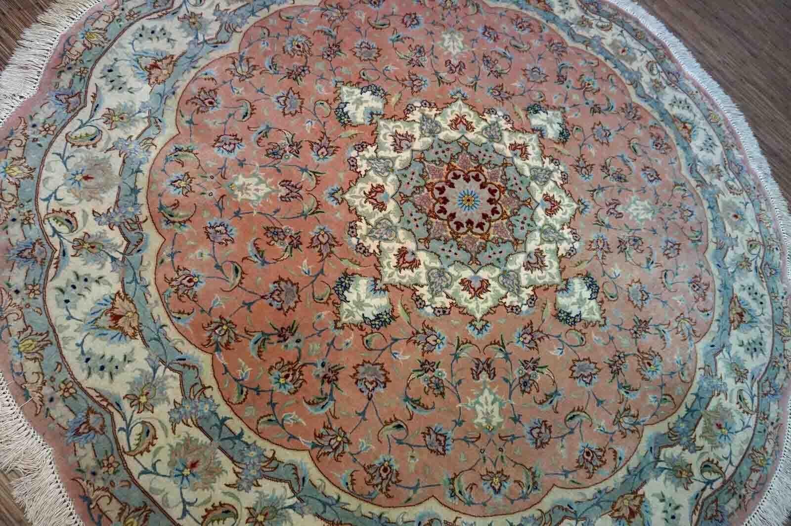 Handgefertigter Vintage-Tabriz-Teppich 1970er Jahre, 1D29 im Angebot 6
