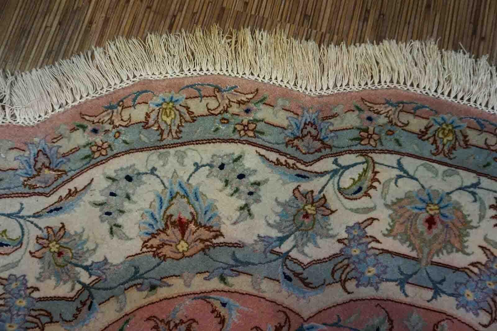 Handgefertigter Vintage-Tabriz-Teppich 1970er Jahre, 1D29 im Angebot 1
