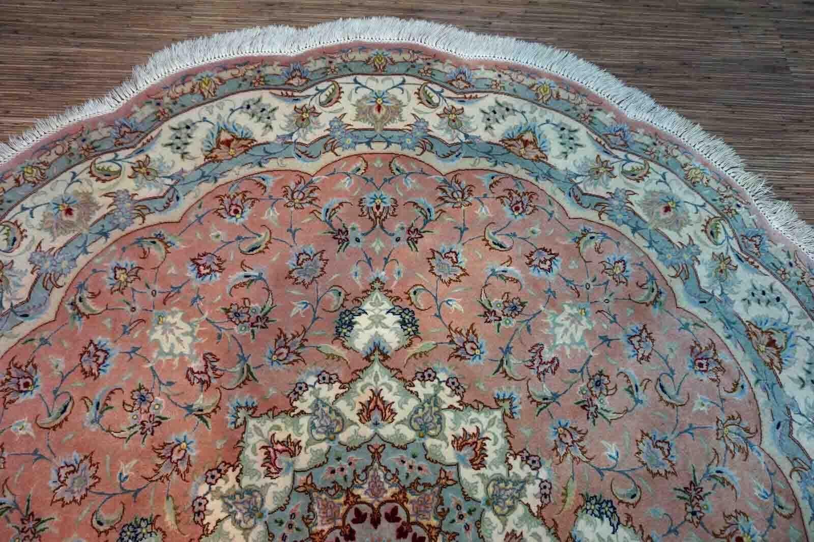 Handgefertigter Vintage-Tabriz-Teppich 1970er Jahre, 1D29 im Angebot 2