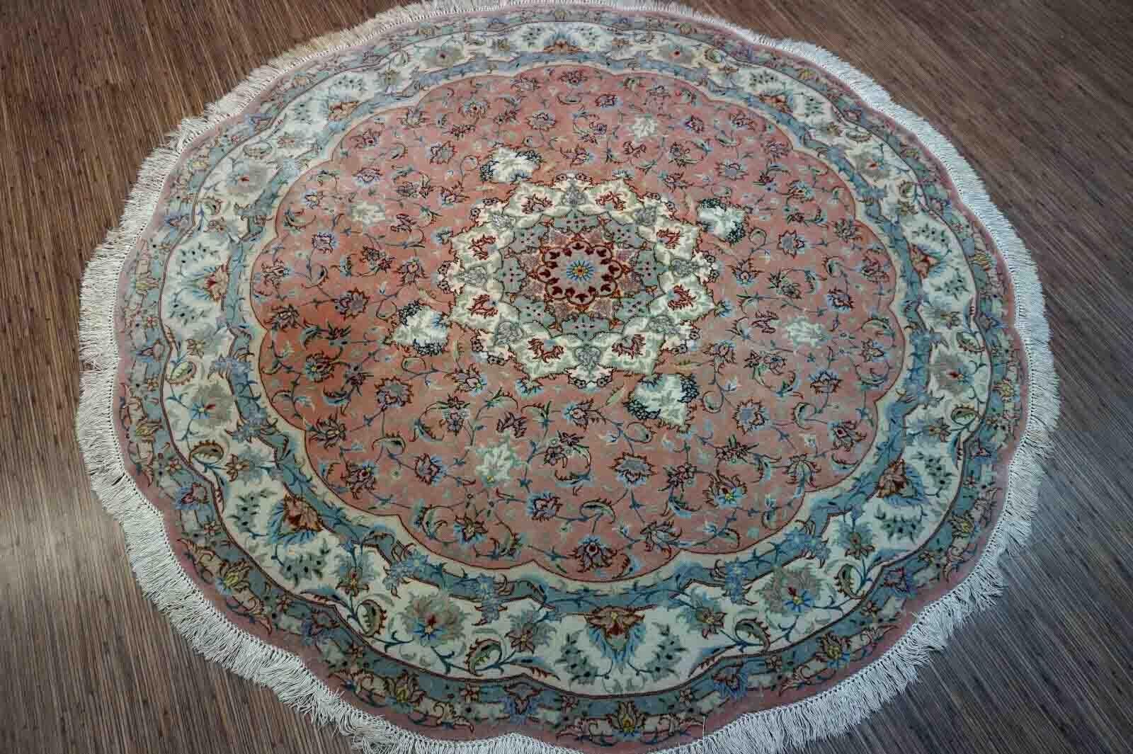 Handgefertigter Vintage-Tabriz-Teppich 1970er Jahre, 1D29 im Angebot 3