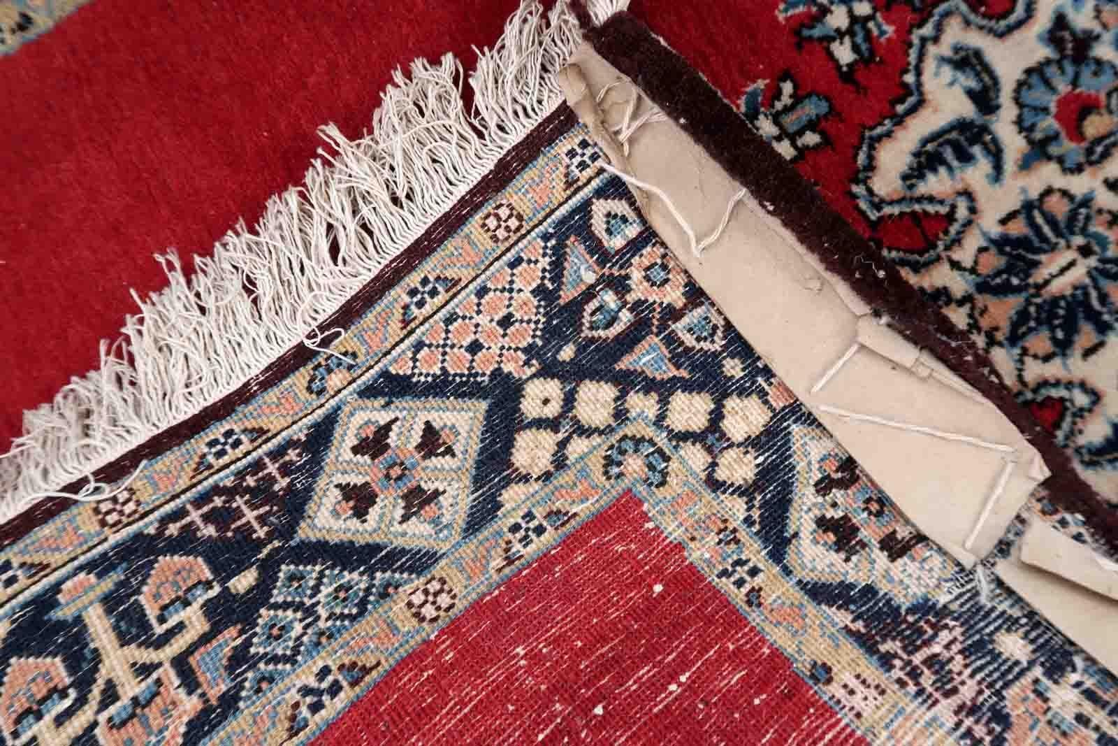 Handgefertigter Vintage-Teppich im Täbris-Stil, 1950er Jahre, 1C1048 (Handgeknüpft) im Angebot