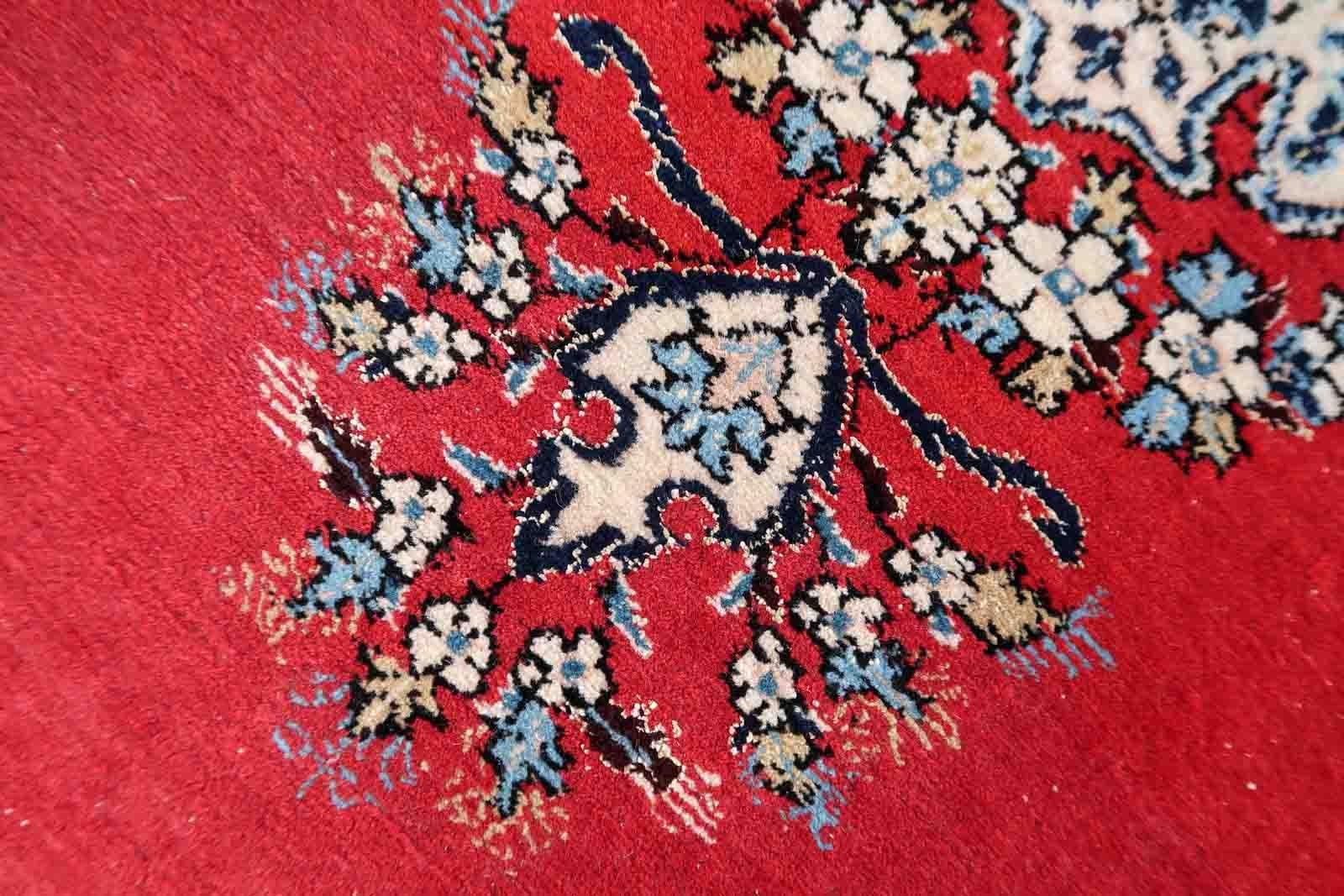 Handgefertigter Vintage-Teppich im Täbris-Stil, 1950er Jahre, 1C1048 (Wolle) im Angebot