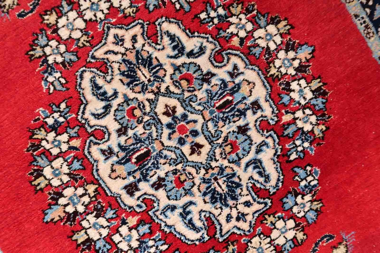 Handgefertigter Vintage-Teppich im Täbris-Stil, 1950er Jahre, 1C1048 im Angebot 2