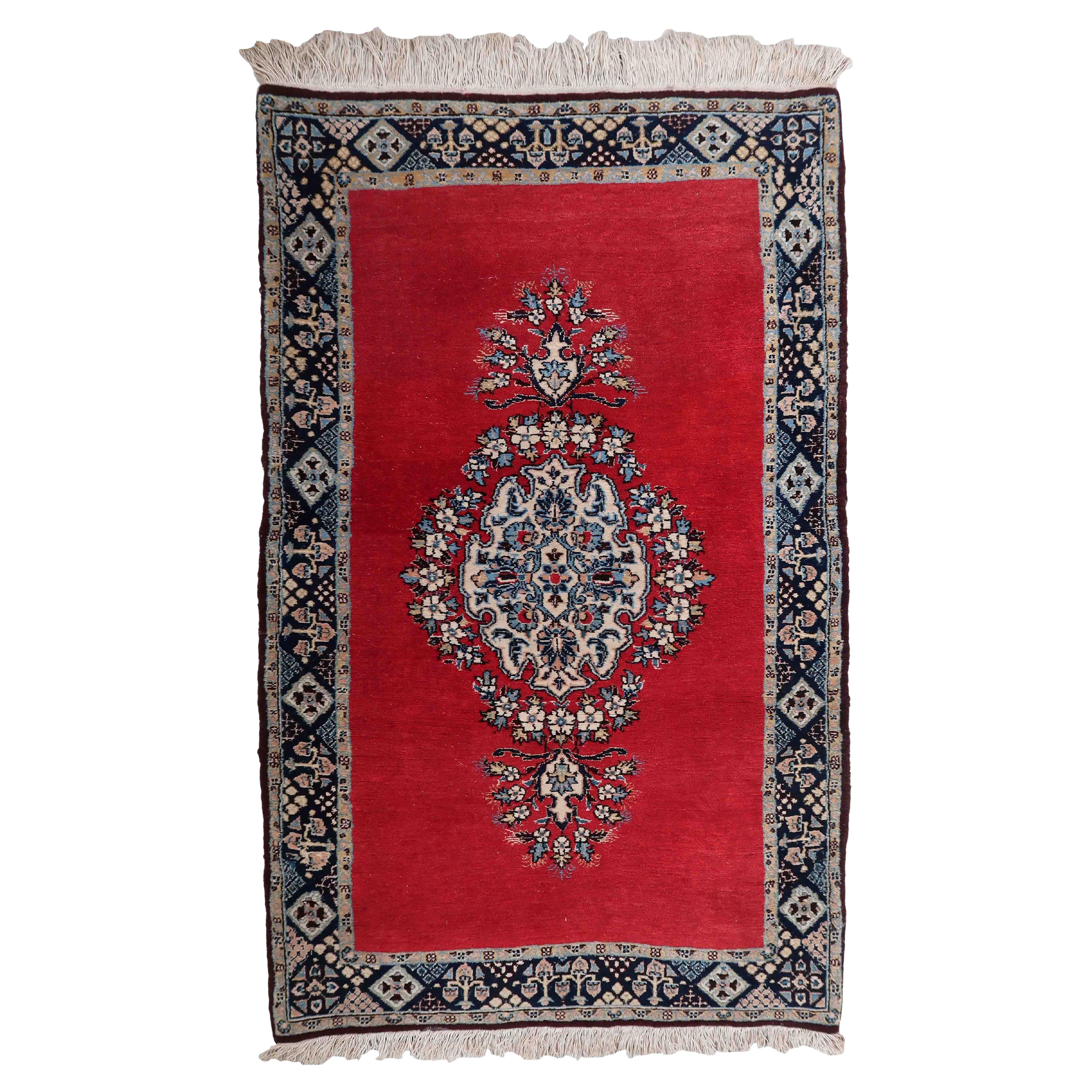 Handmade Vintage Tabriz Style Rug, 1950s, 1C1048