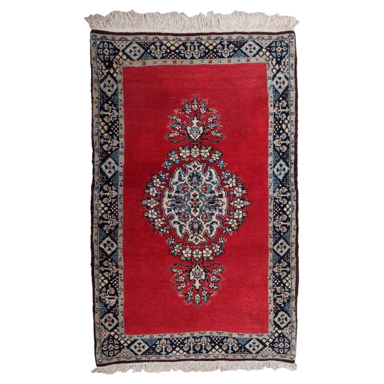 Handmade Vintage Tabriz Style Rug, 1950s, 1C1048 For Sale at 1stDibs