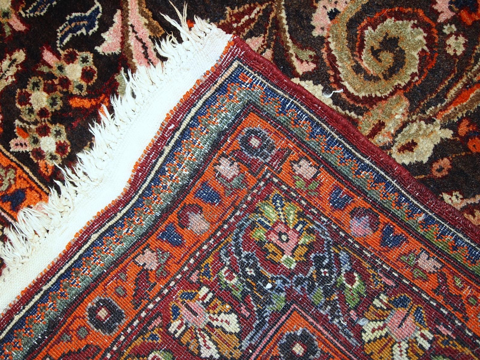 Handgefertigter Vintage-Teppich im Täbris-Stil, 1950er Jahre, 1C423 (Asiatisch) im Angebot
