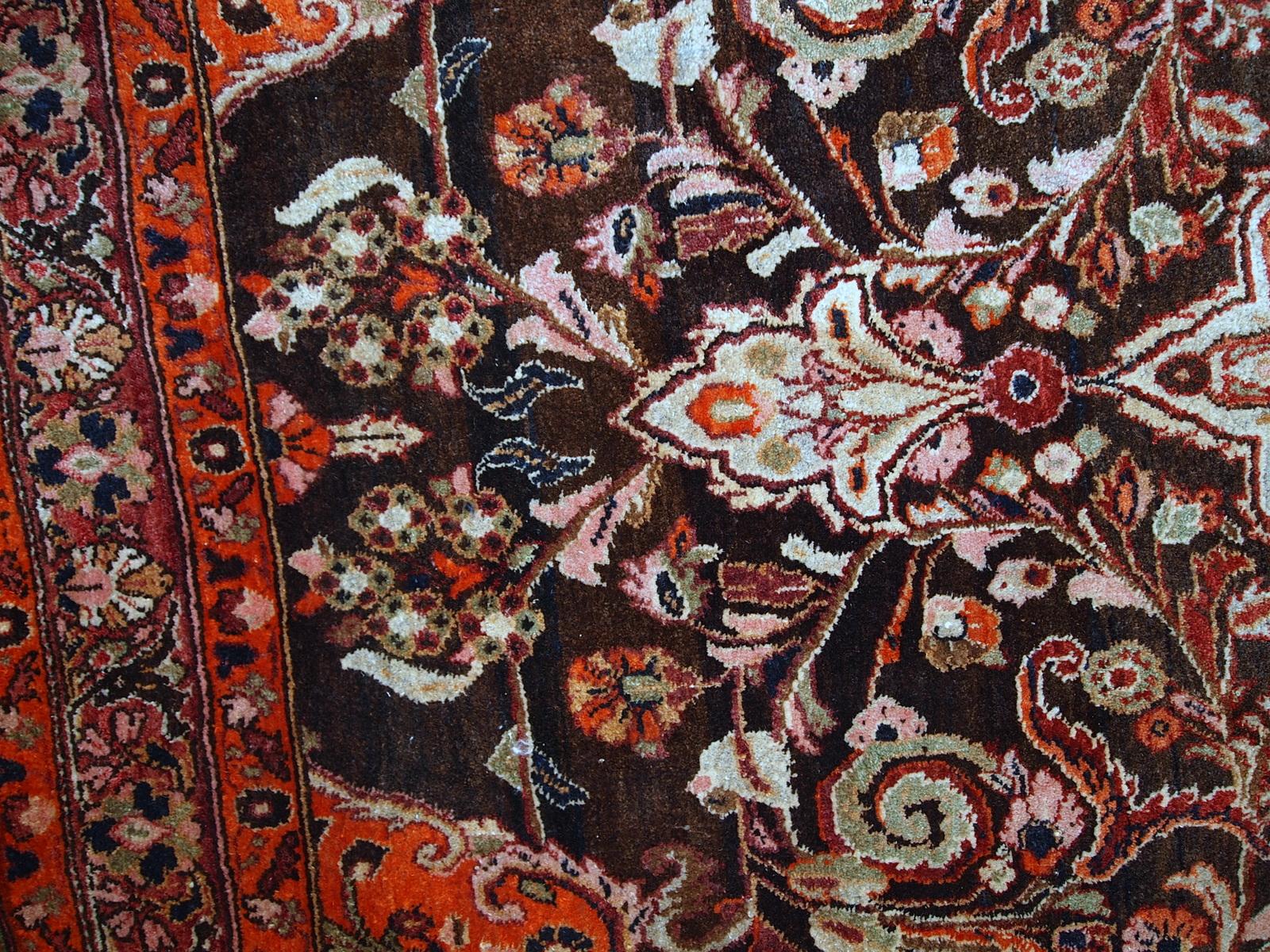 Asian Handmade Vintage Tabriz Style Rug, 1950s, 1C423 For Sale