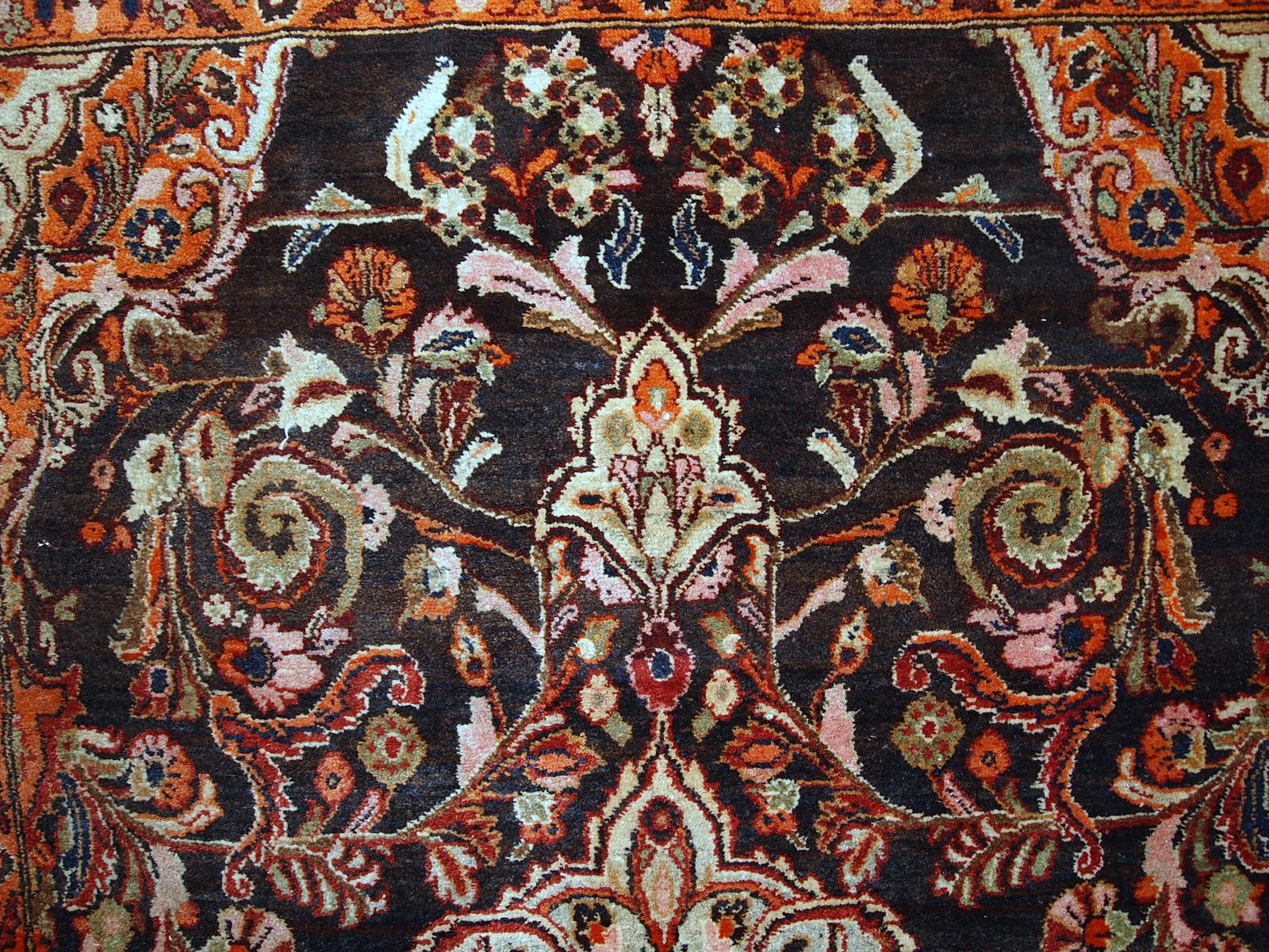 Handmade Vintage Tabriz Style Rug, 1950s, 1C423 For Sale 1