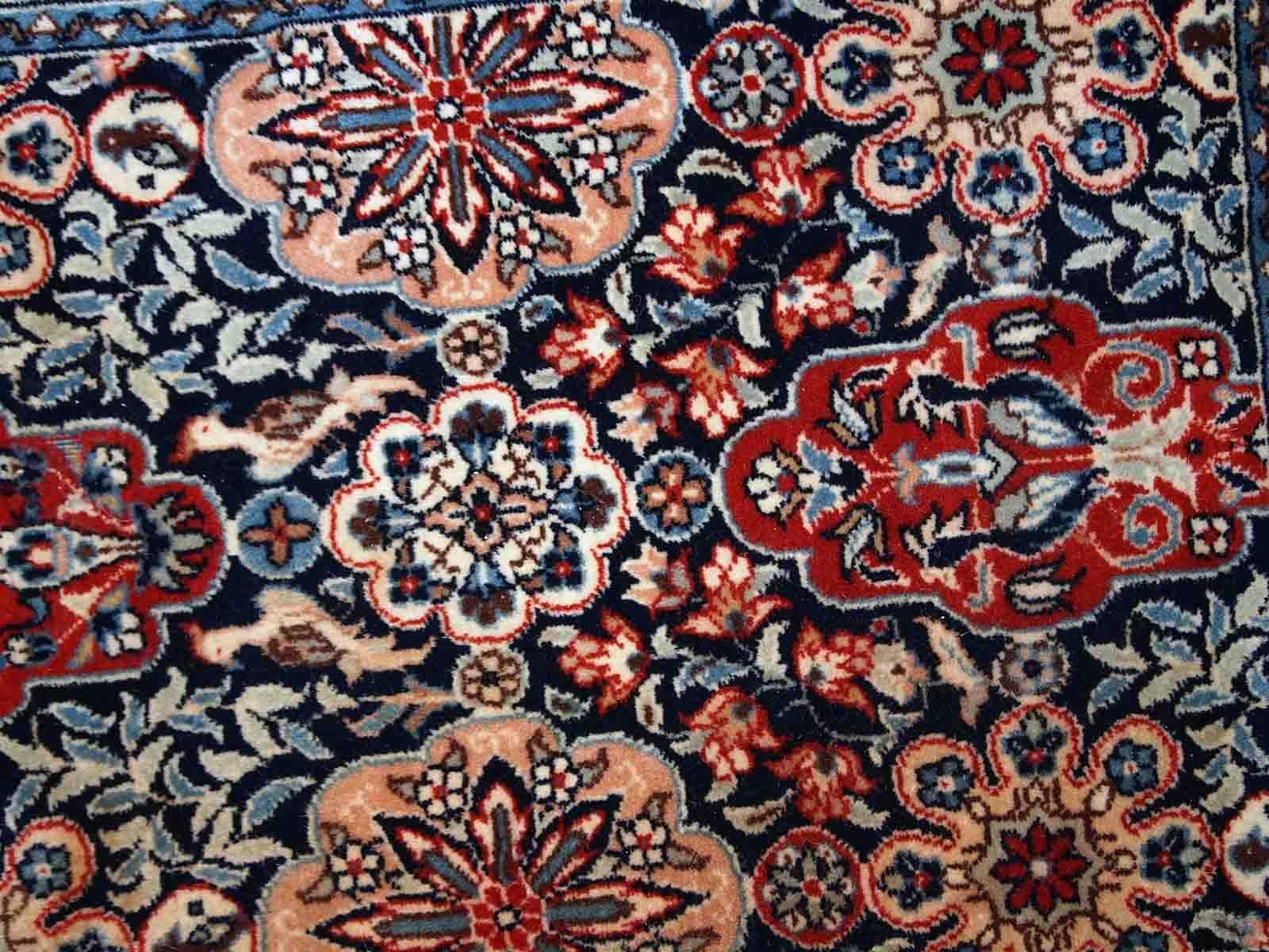 Handgefertigter Vintage-Teppich im Täbris-Stil, 1950er Jahre, 1C775 (Handgeknüpft)