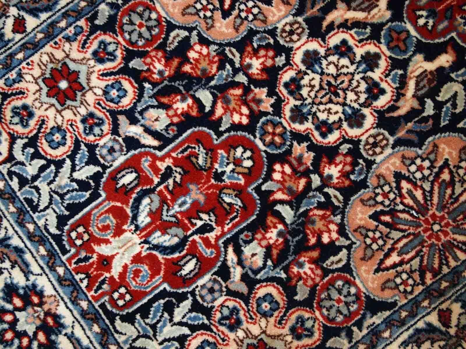 Handgefertigter Vintage-Teppich im Täbris-Stil, 1950er Jahre, 1C775 (Mitte des 20. Jahrhunderts)