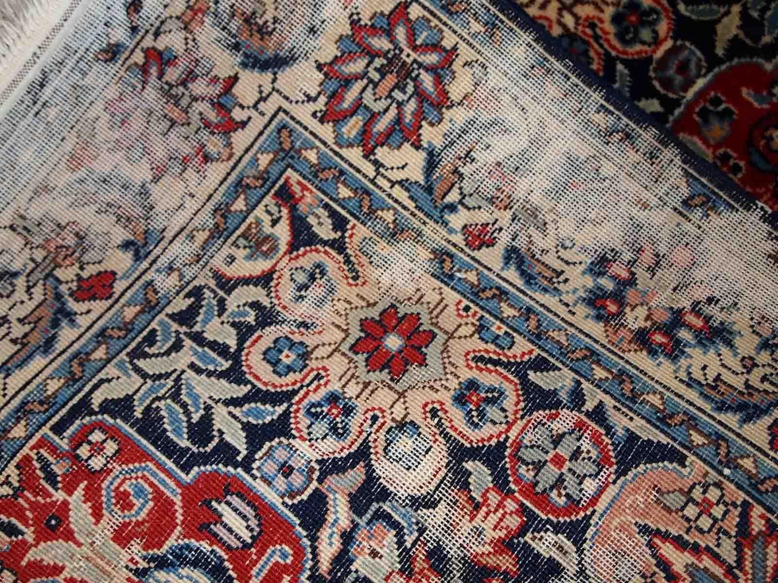 Handgefertigter Vintage-Teppich im Täbris-Stil, 1950er Jahre, 1C775 1