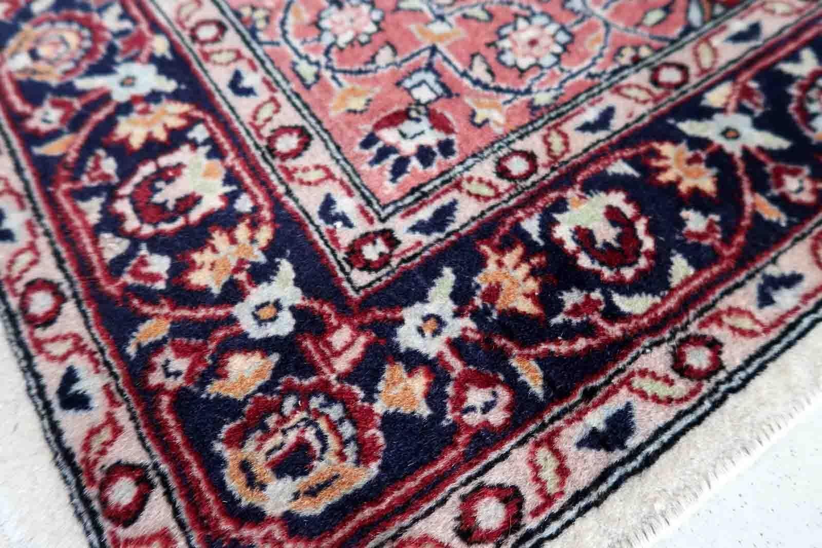 Handgefertigter Vintage-Teppich im Täbris-Stil, 1960er Jahre, 1C853 (Wolle) im Angebot