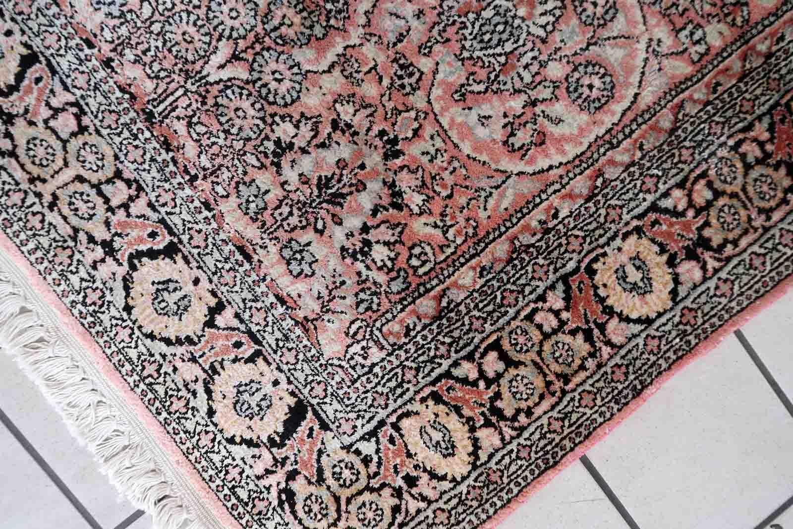 Fine XX secolo Tappeto vintage in stile Tabriz fatto a mano, anni '70, 1c1003 in vendita