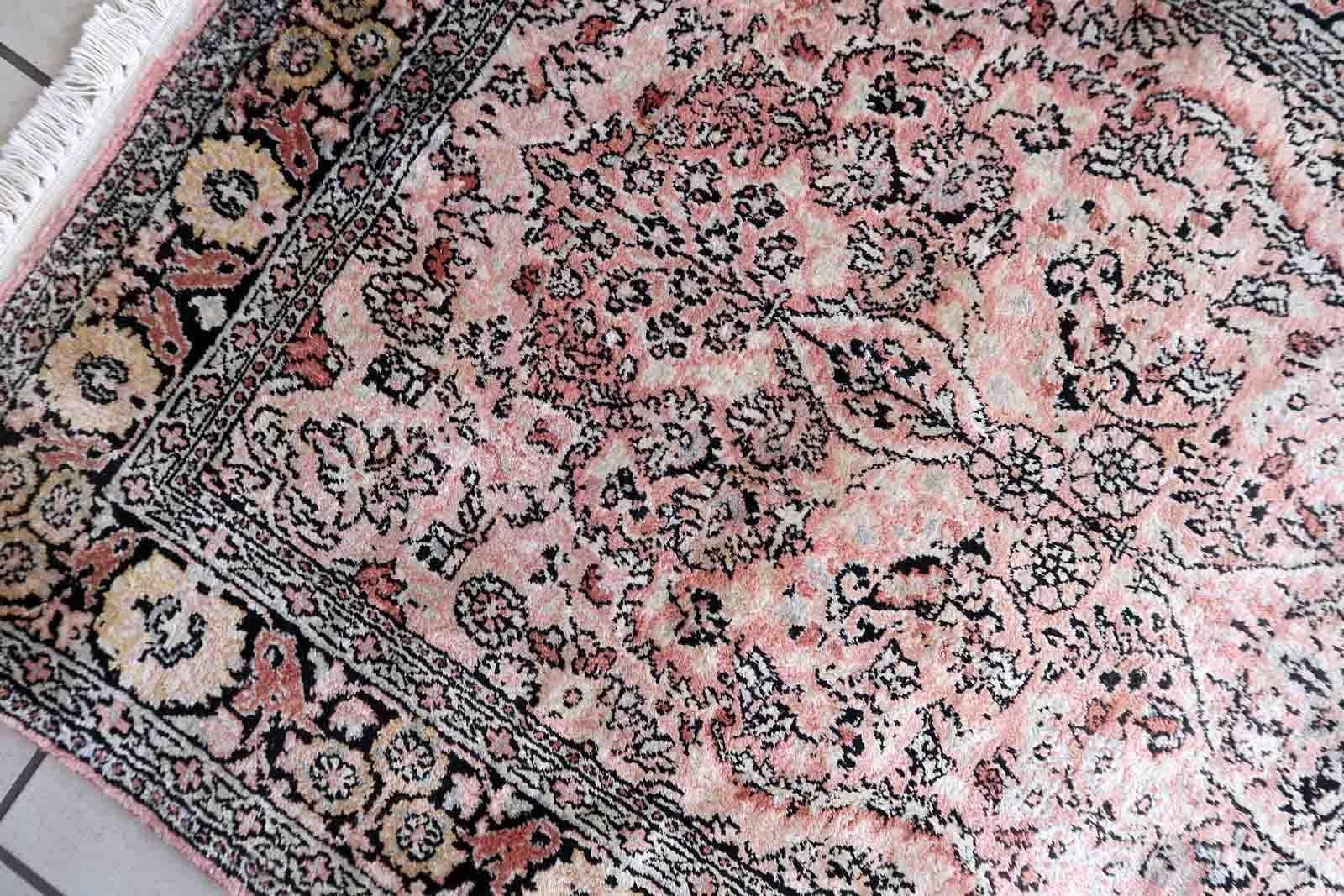 Tappeto vintage in stile Tabriz fatto a mano, anni '70, 1c1003 in vendita 2