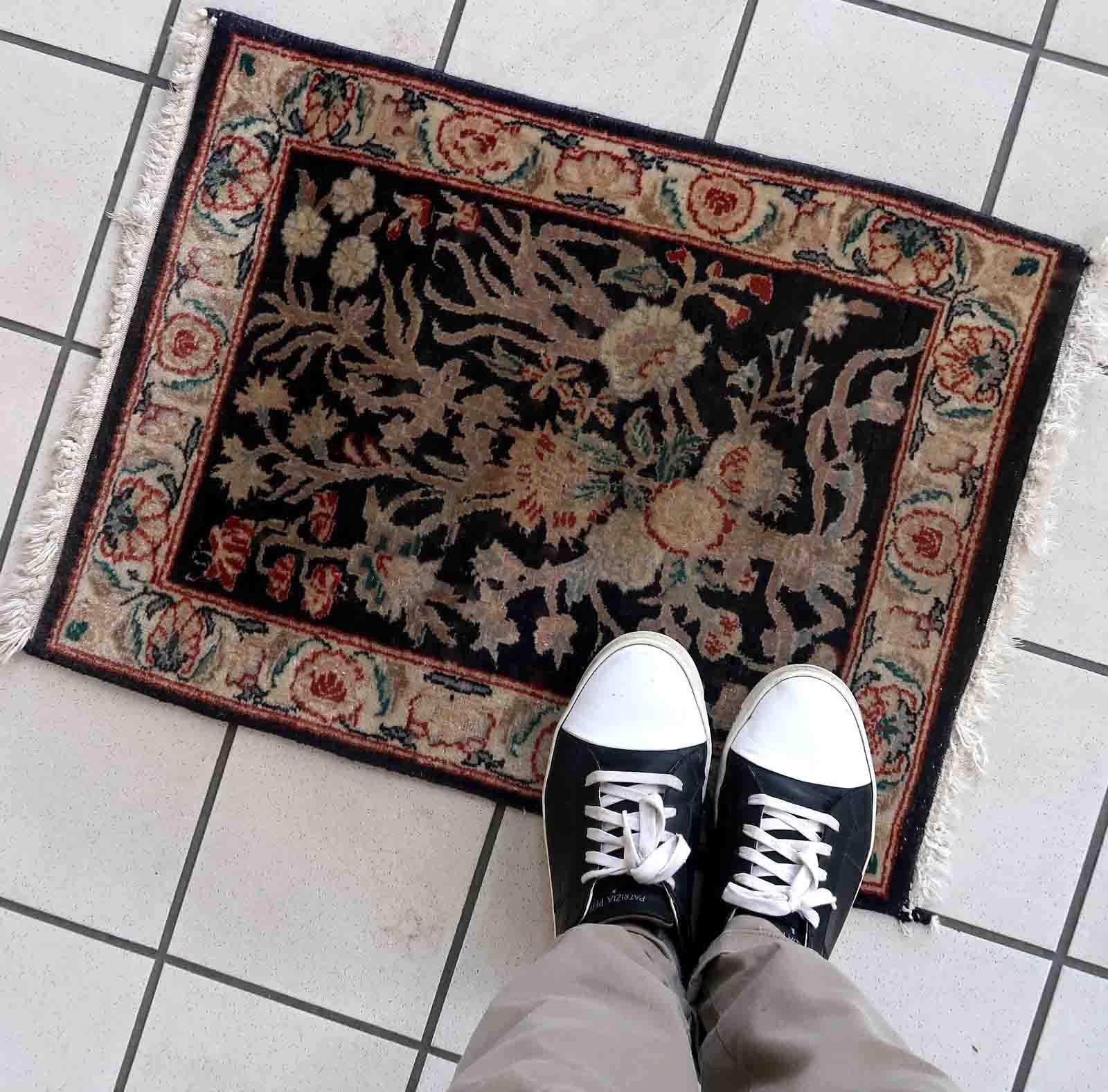 Indiano Tappeto vintage in stile Tabriz fatto a mano, anni '70, 1c971 in vendita