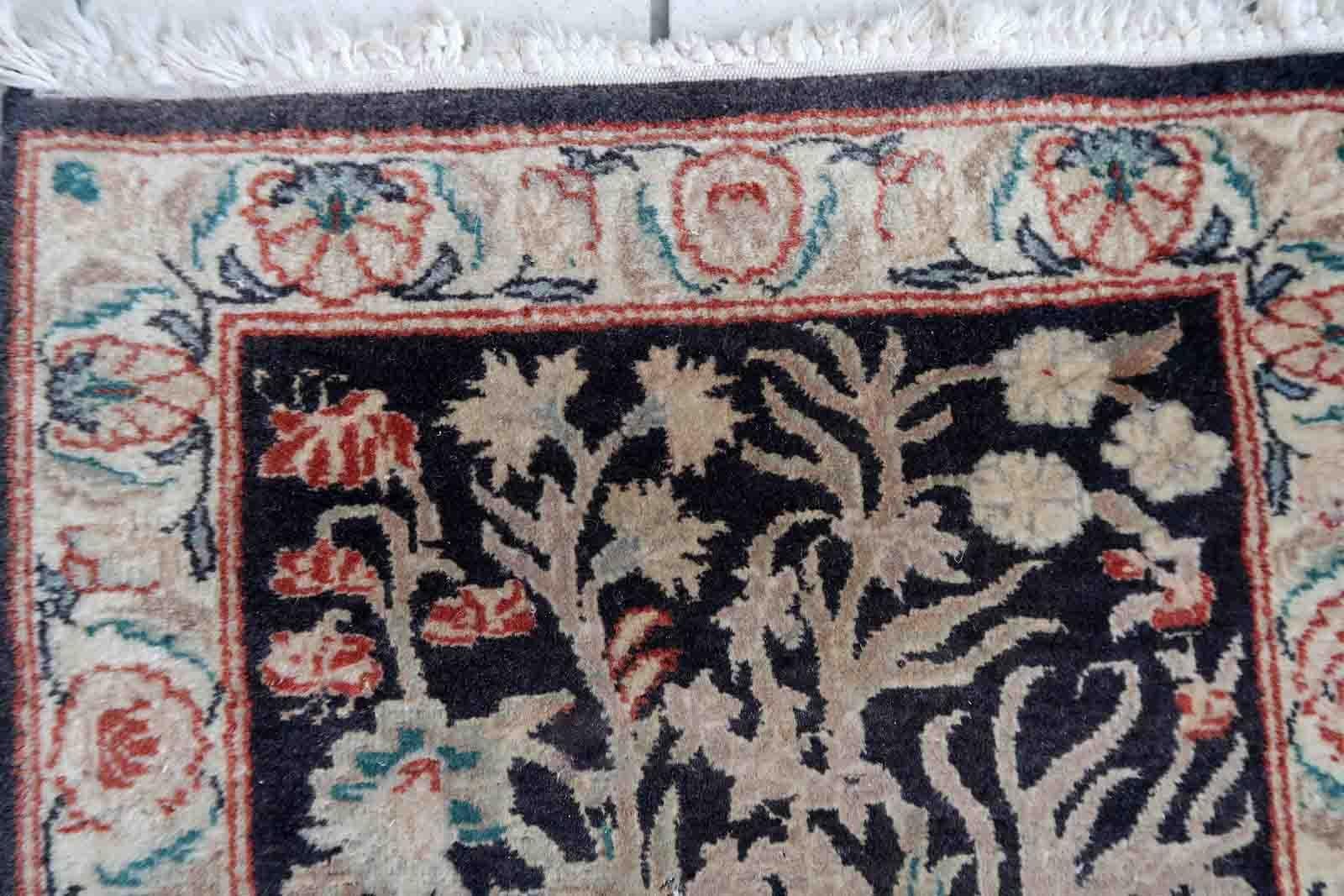 Handgefertigter Vintage-Teppich im Täbris-Stil, 1970er Jahre, 1c971 (Wolle) im Angebot