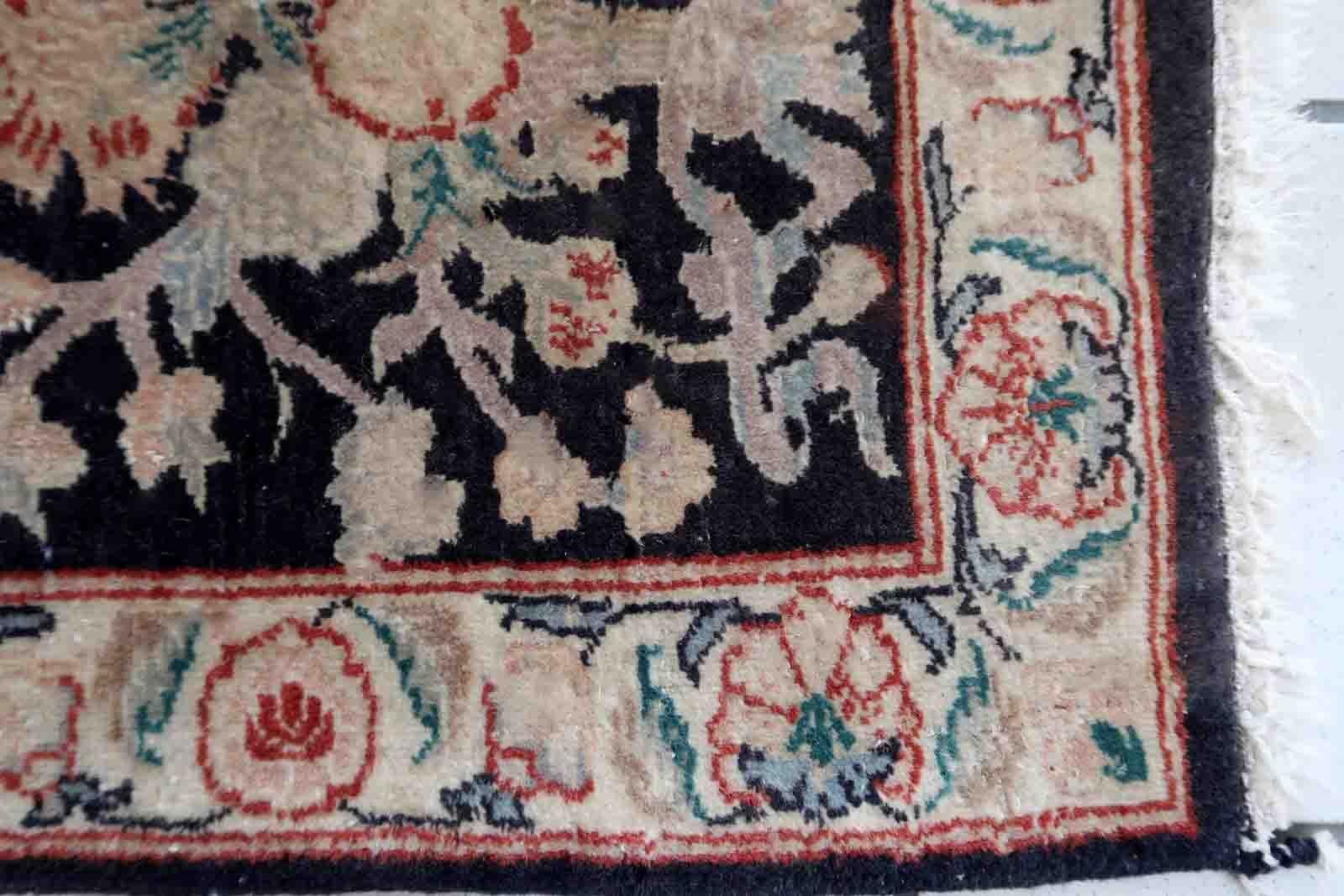 Handgefertigter Vintage-Teppich im Täbris-Stil, 1970er Jahre, 1c971 im Angebot 2