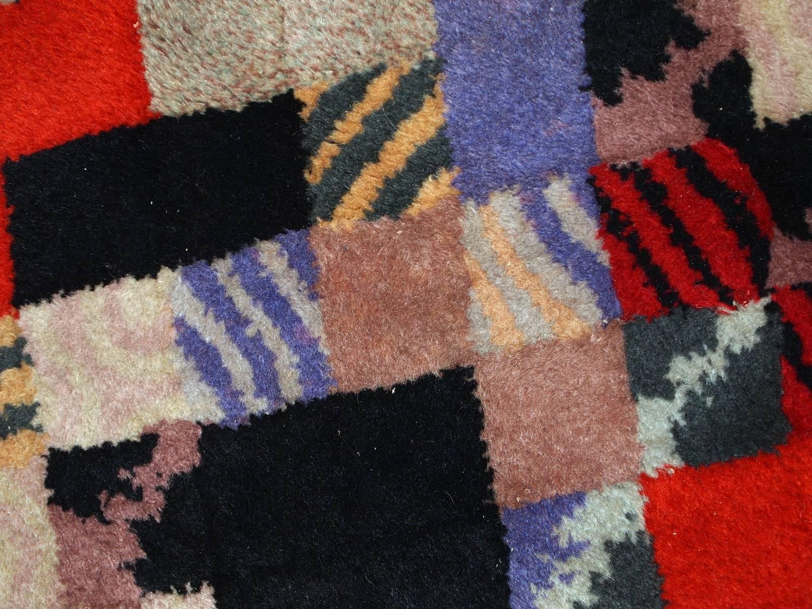 Wool Handmade Vintage Tibetan Khaden Modern Rug, 1980s, 1C574