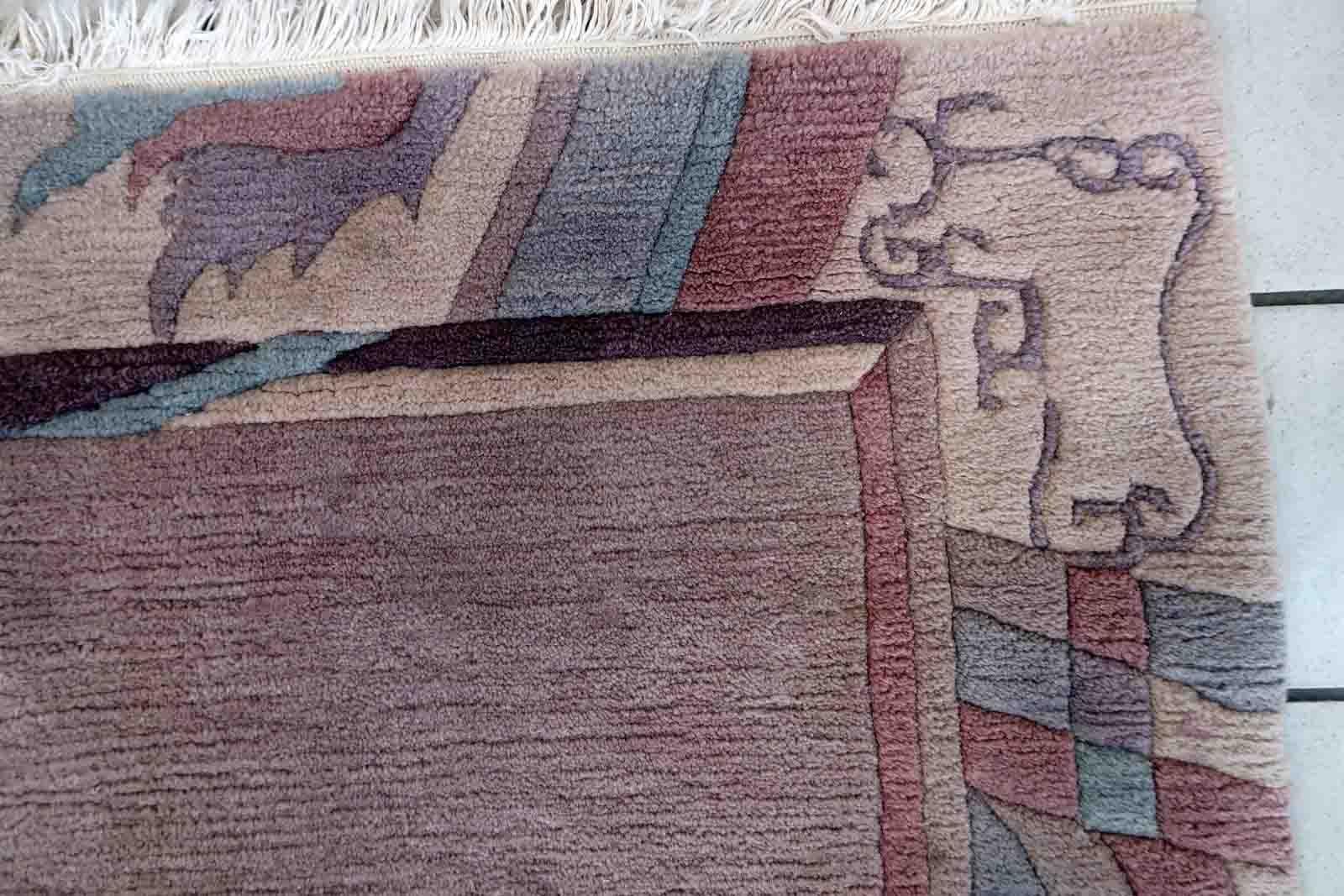 Handgefertigter tibetisch-khadenischer Vintage-Teppich, 1960er Jahre, 1C892 im Angebot 3