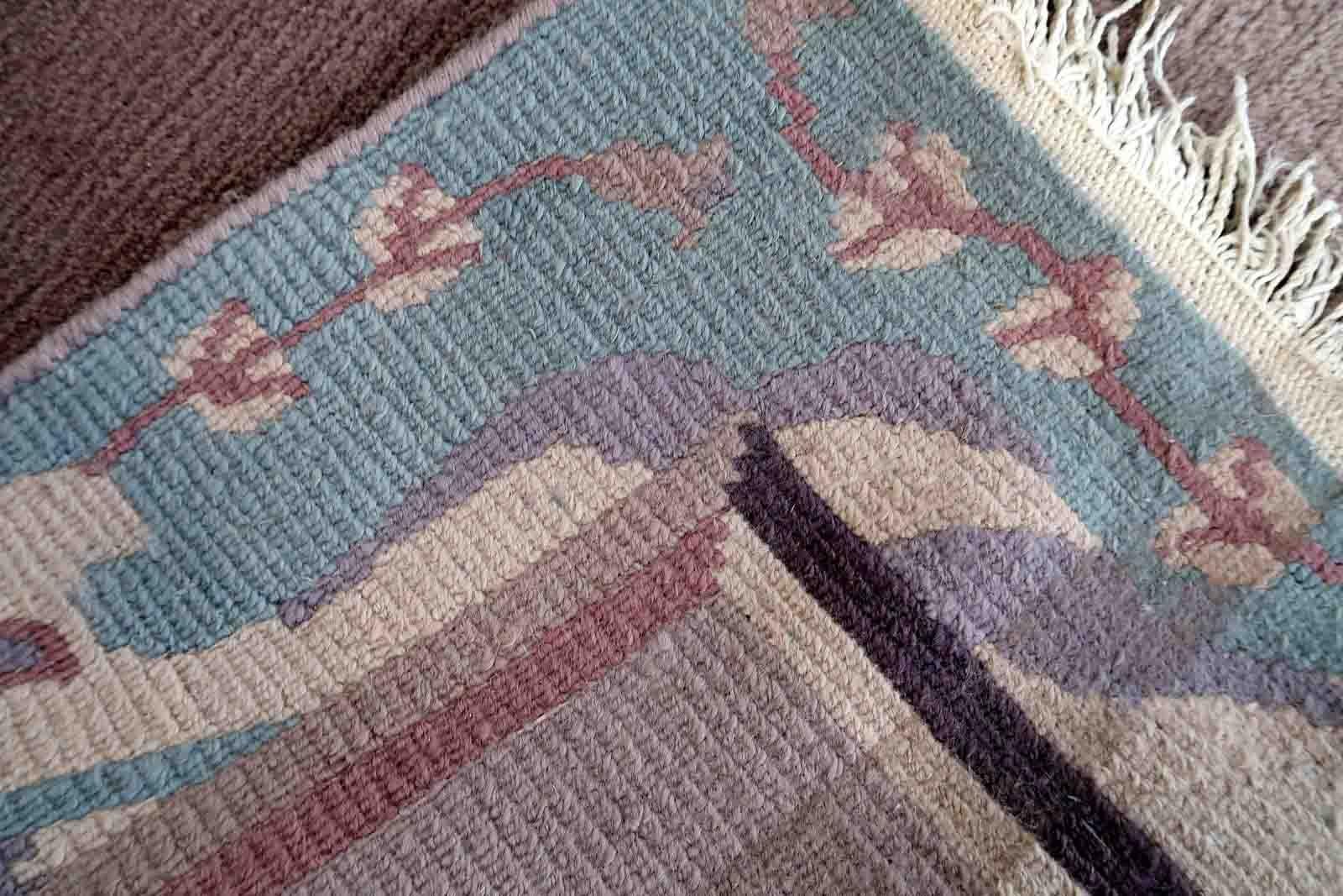 Handgefertigter tibetisch-khadenischer Vintage-Teppich, 1960er Jahre, 1C892 (Nepalesisch) im Angebot
