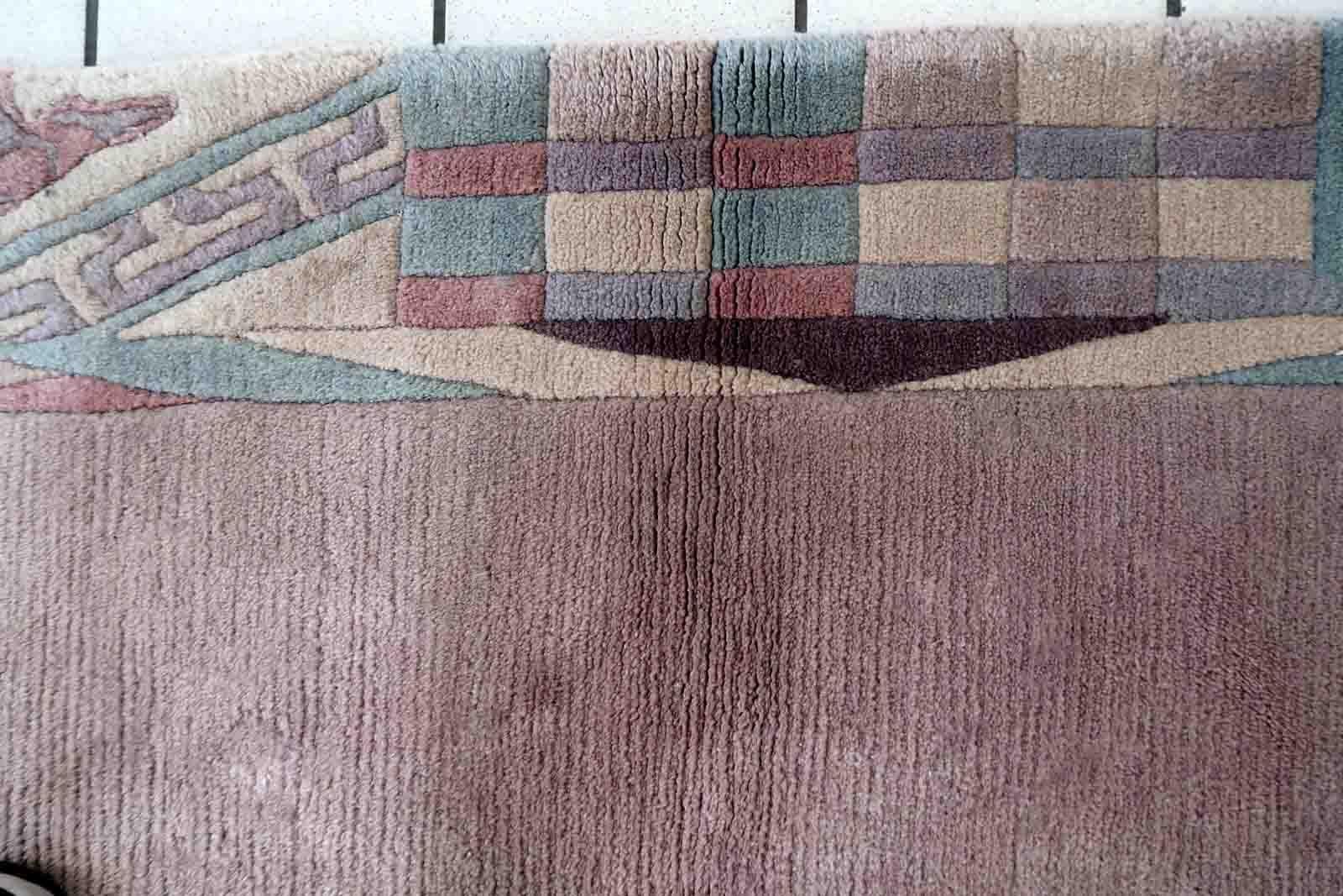 Handgefertigter tibetisch-khadenischer Vintage-Teppich, 1960er Jahre, 1C892 (Wolle) im Angebot