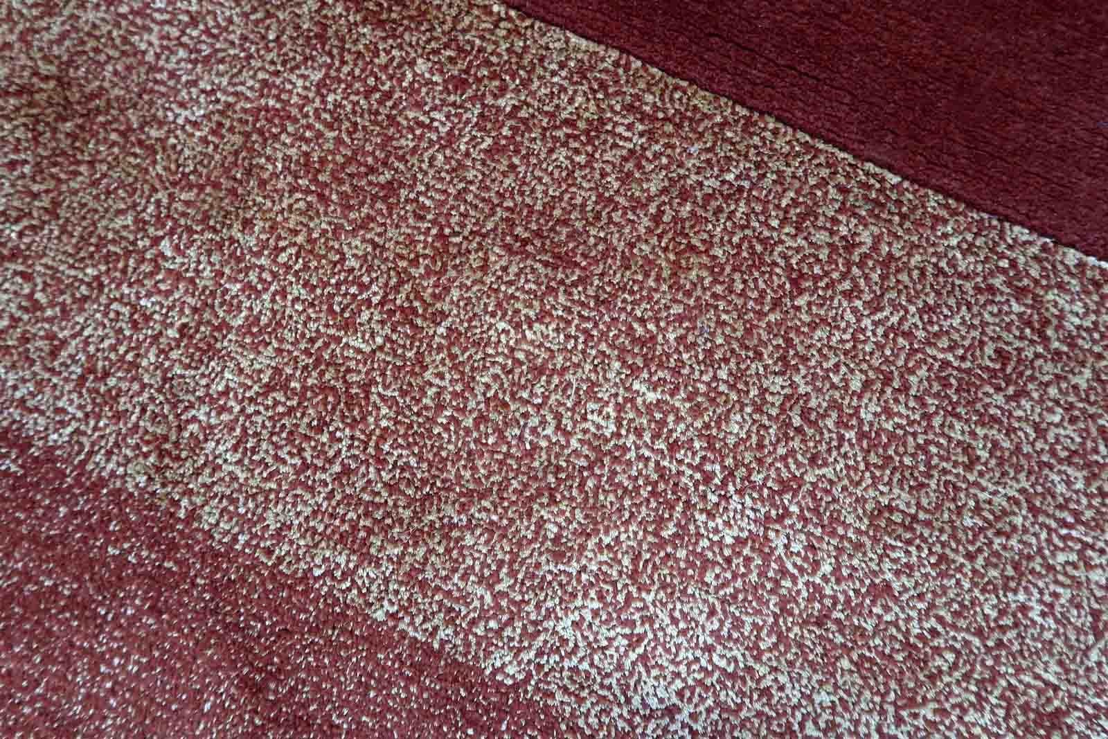 Handgefertigter tibetischer Khaden-Teppich, 1970er Jahre, 1C1015 im Zustand „Gut“ im Angebot in Bordeaux, FR