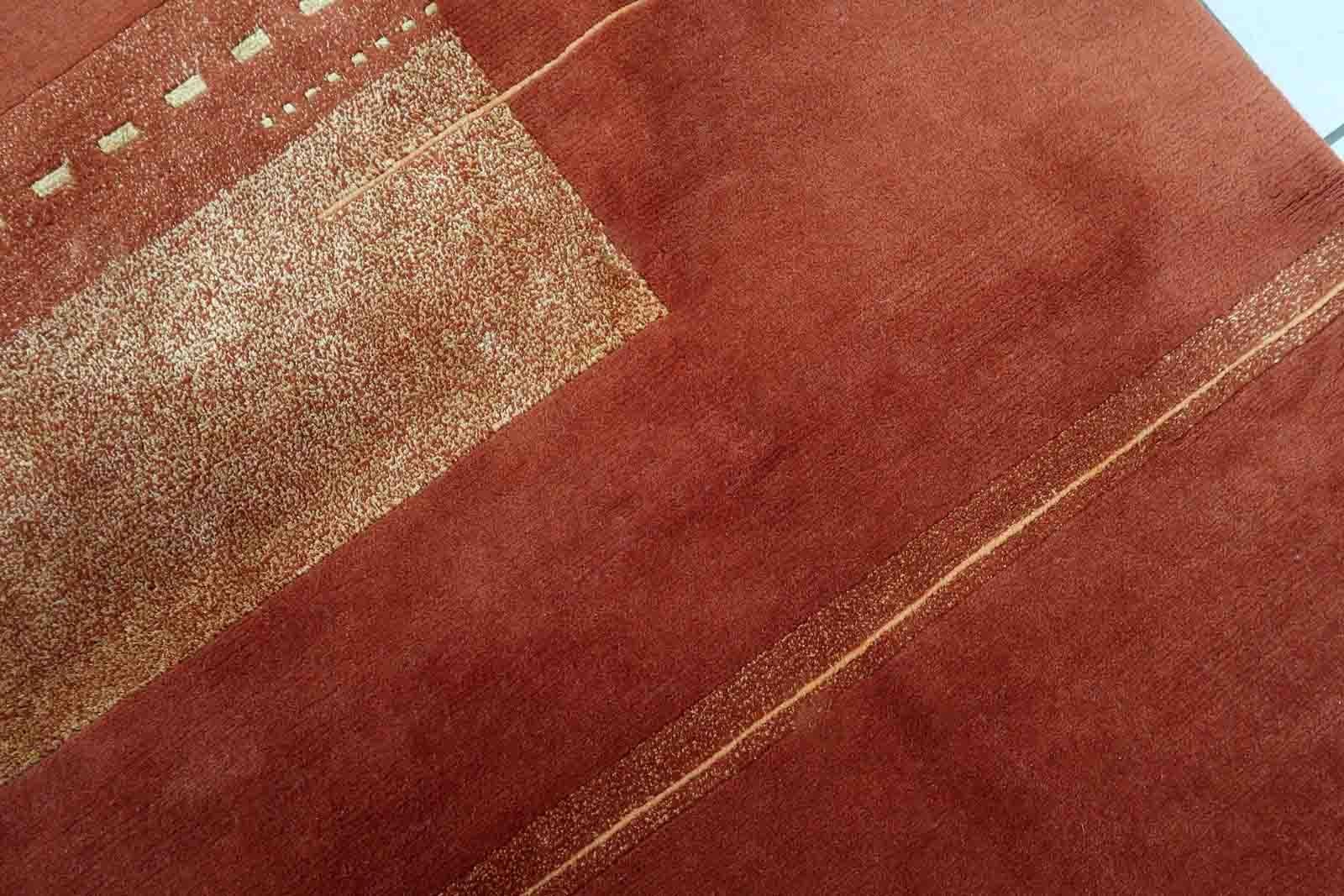 Handgefertigter tibetischer Khaden-Teppich, 1970er Jahre, 1C1015 (Wolle) im Angebot