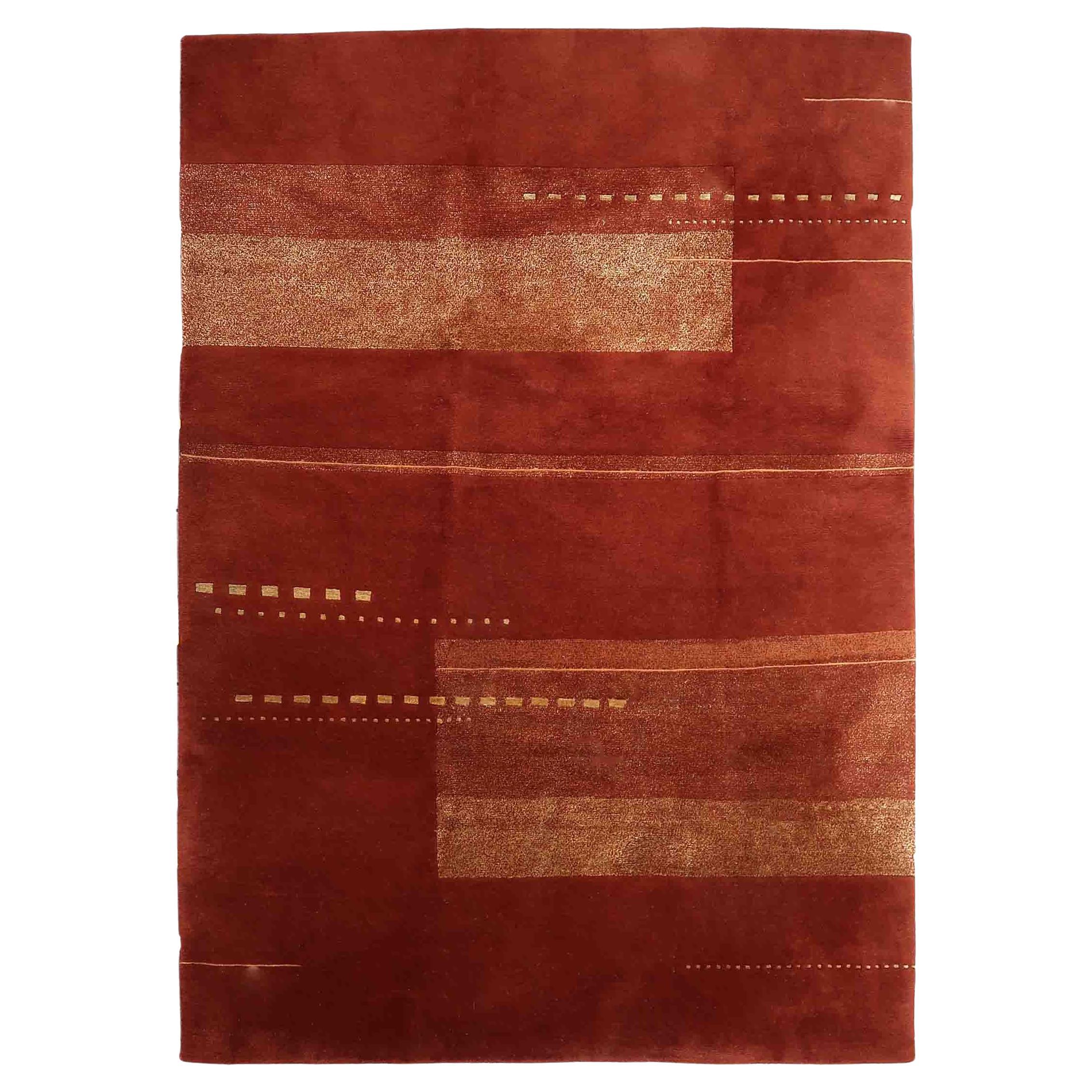Handgefertigter tibetischer Khaden-Teppich, 1970er Jahre, 1C1015 im Angebot