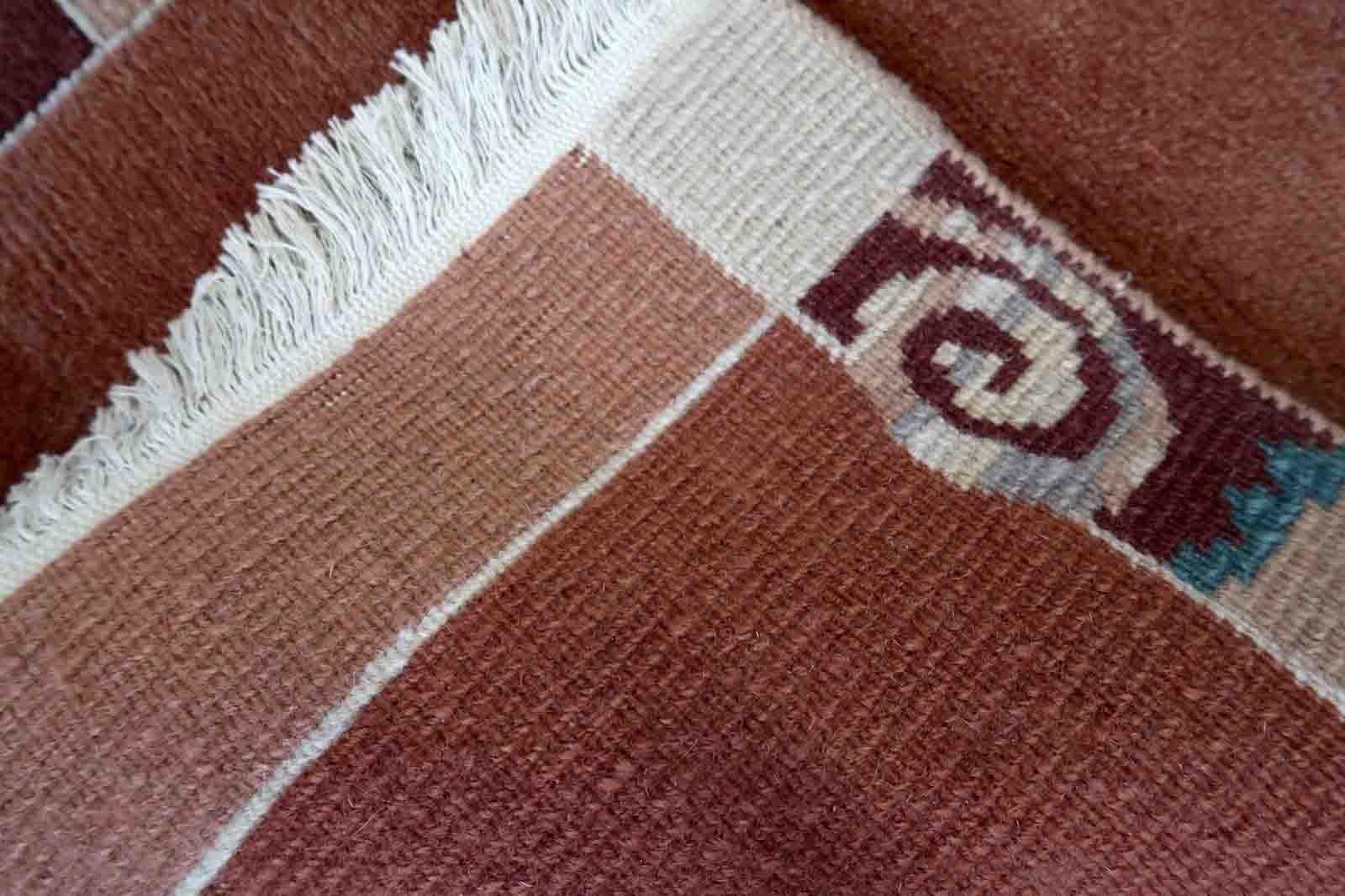 Handgefertigter tibetischer Khaden-Teppich, 1970er Jahre, 1C1017 (Nepalesisch) im Angebot