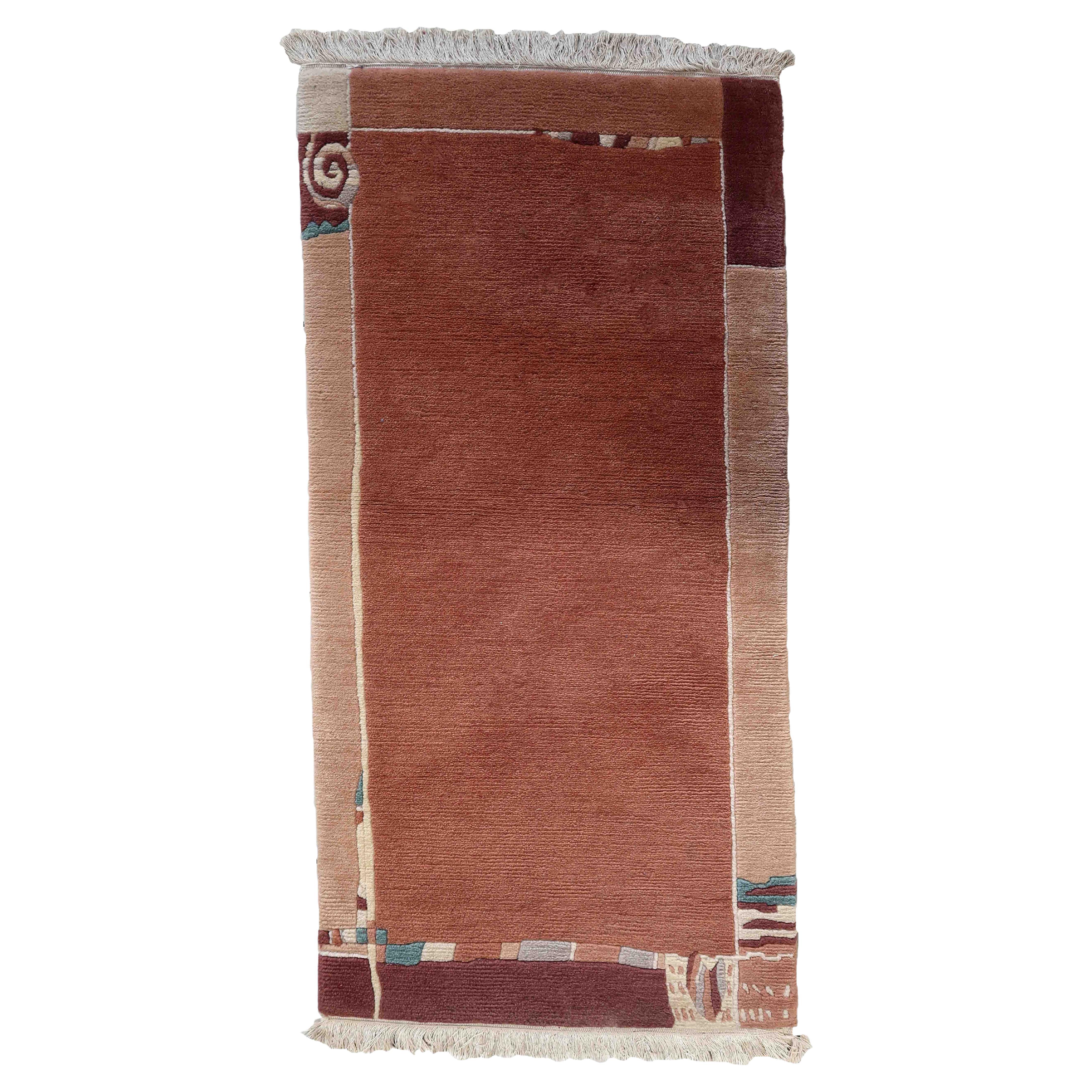 Handgefertigter tibetischer Khaden-Teppich, 1970er Jahre, 1C1017 im Angebot