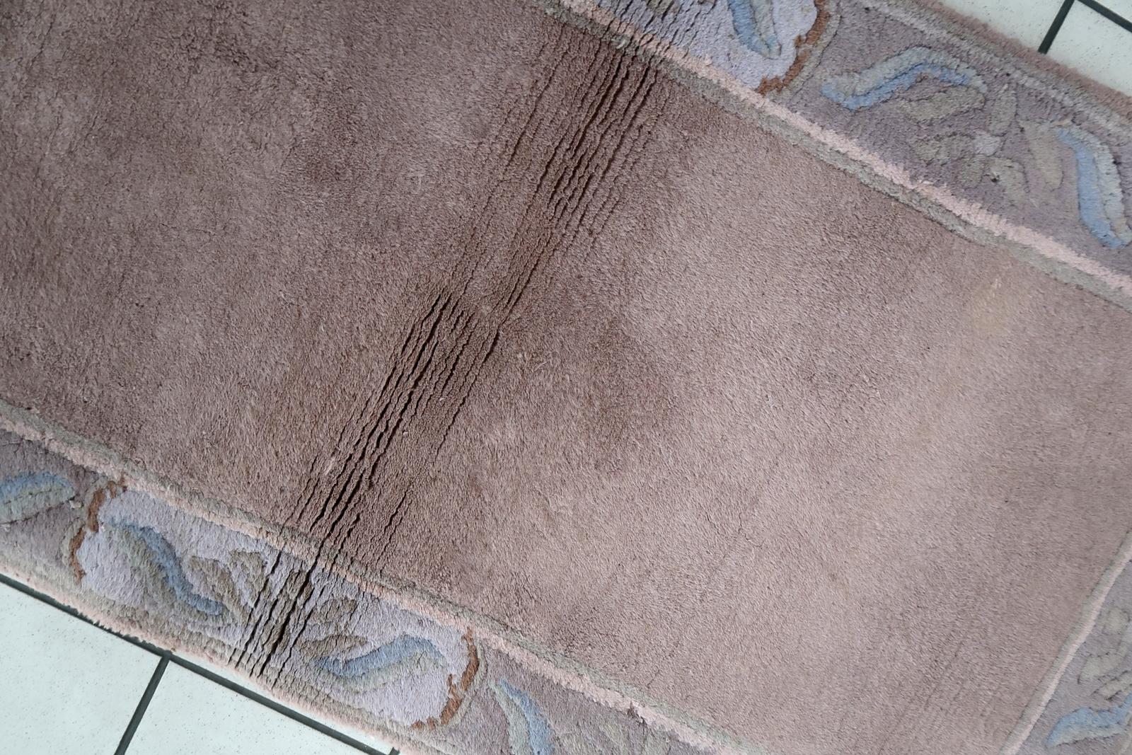 Alfombra tibetana Khaden vintage hecha a mano, años 70, 1C815 Anudado a mano en venta