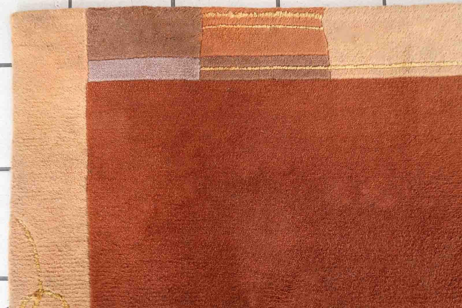 Handmade Vintage Tibetan Khaden Rug, 1970s, 1C922 For Sale 3